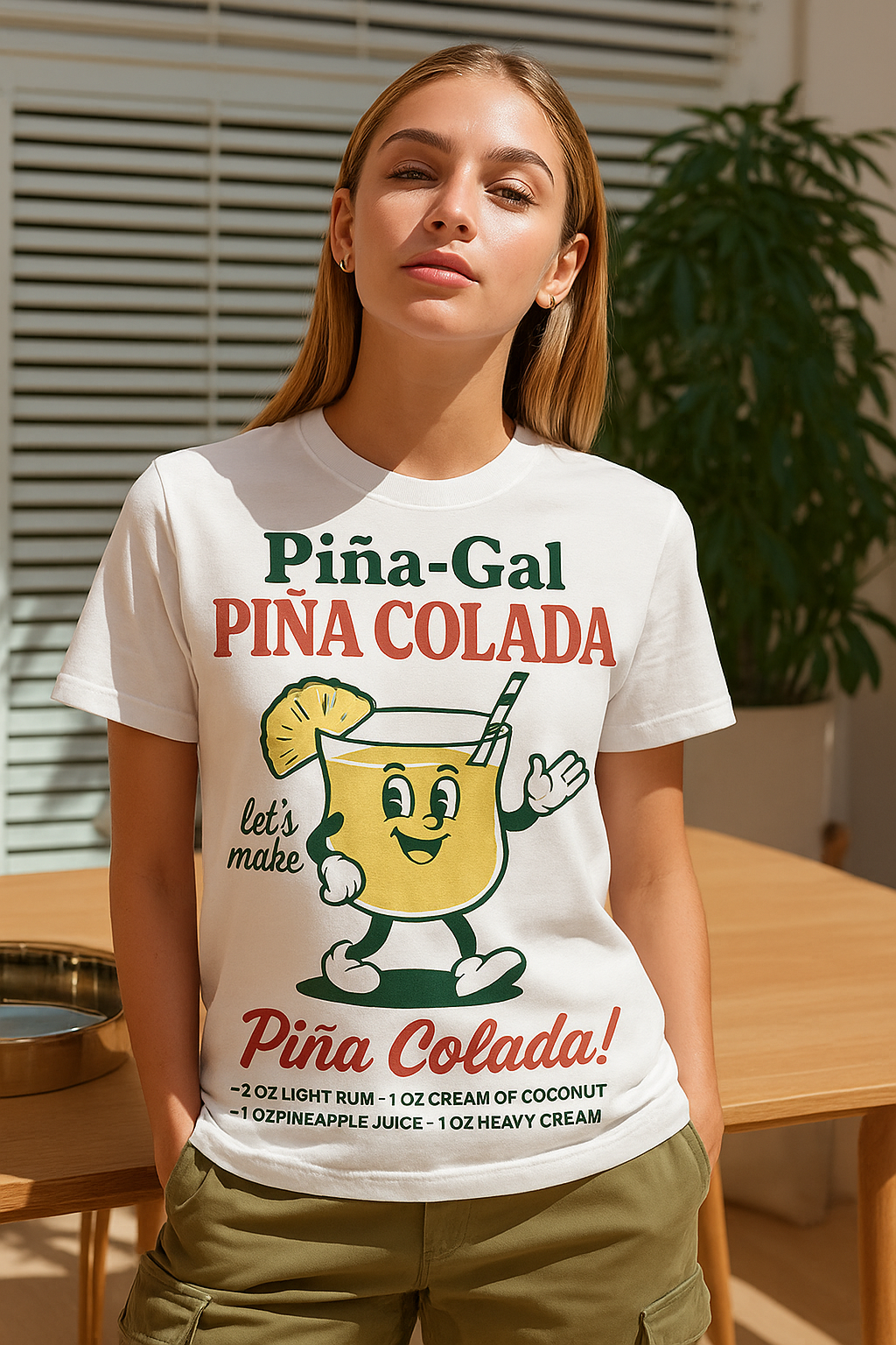Piña-Gal Piña Colada T-Shirt - pina-colada-on-model-1-variant-1-2025-05-26T22-45-28-849Z.png