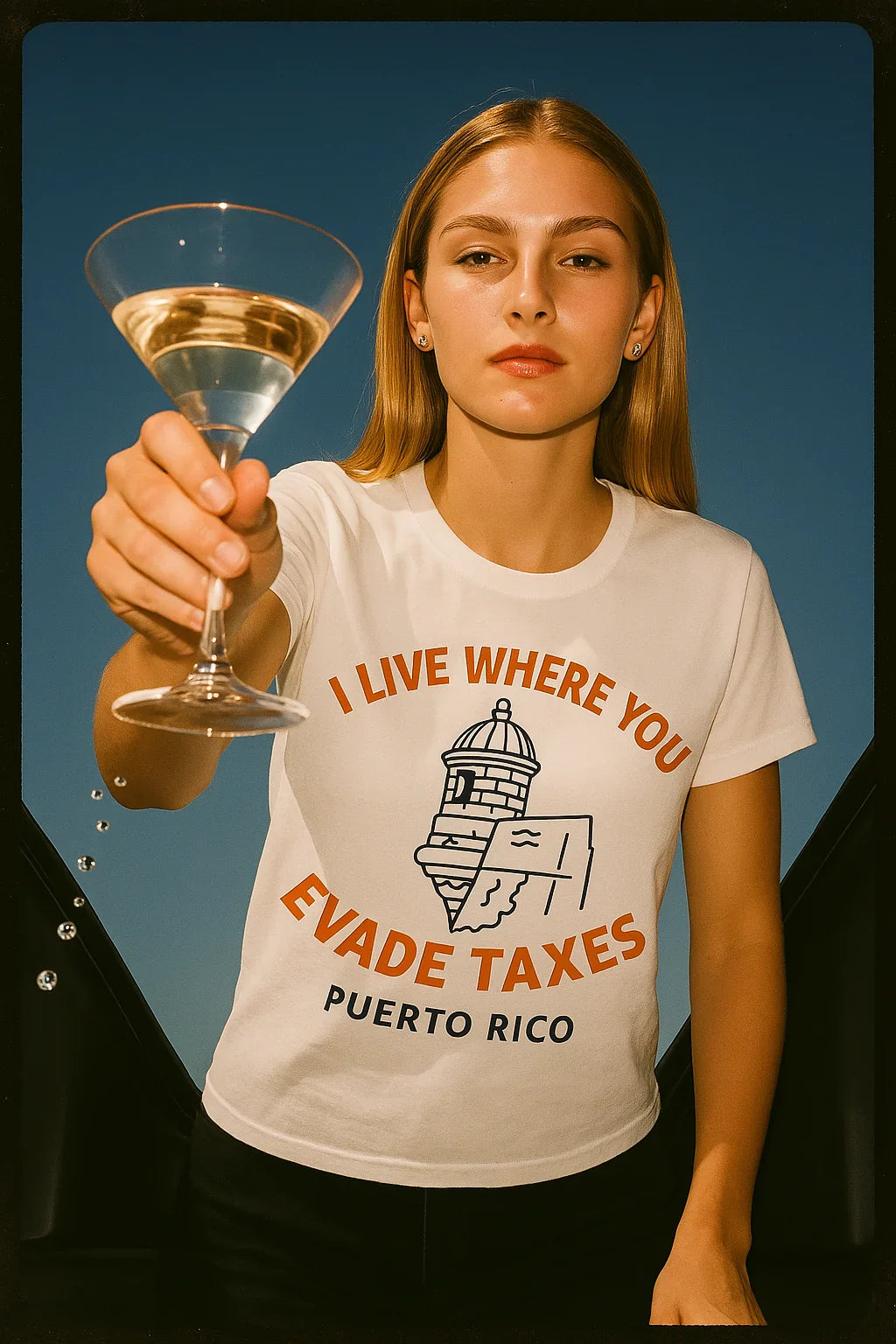 Make a Statement: 'I Live Where You Evade Taxes' T-Shirt