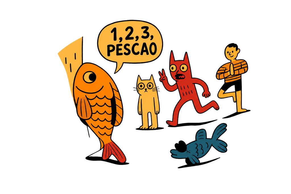 1, 2, 3, Pescao standalone design
