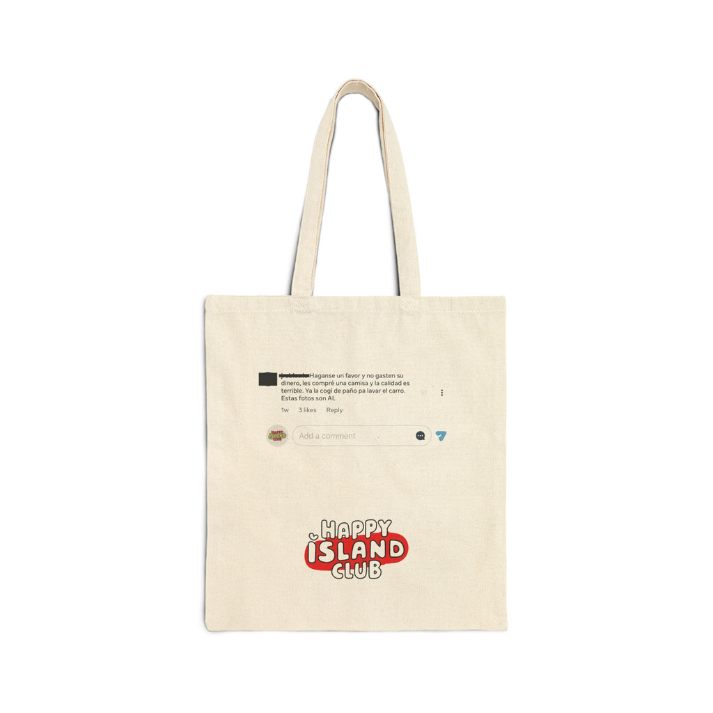 Lava Carro Cotton Canvas Tote Bag - "Thanks for the Engagement" - Happy Island Club Design