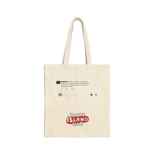 Lava Carro Cotton Canvas Tote Bag - "Thanks for the Engagement" - Happy Island Club Design