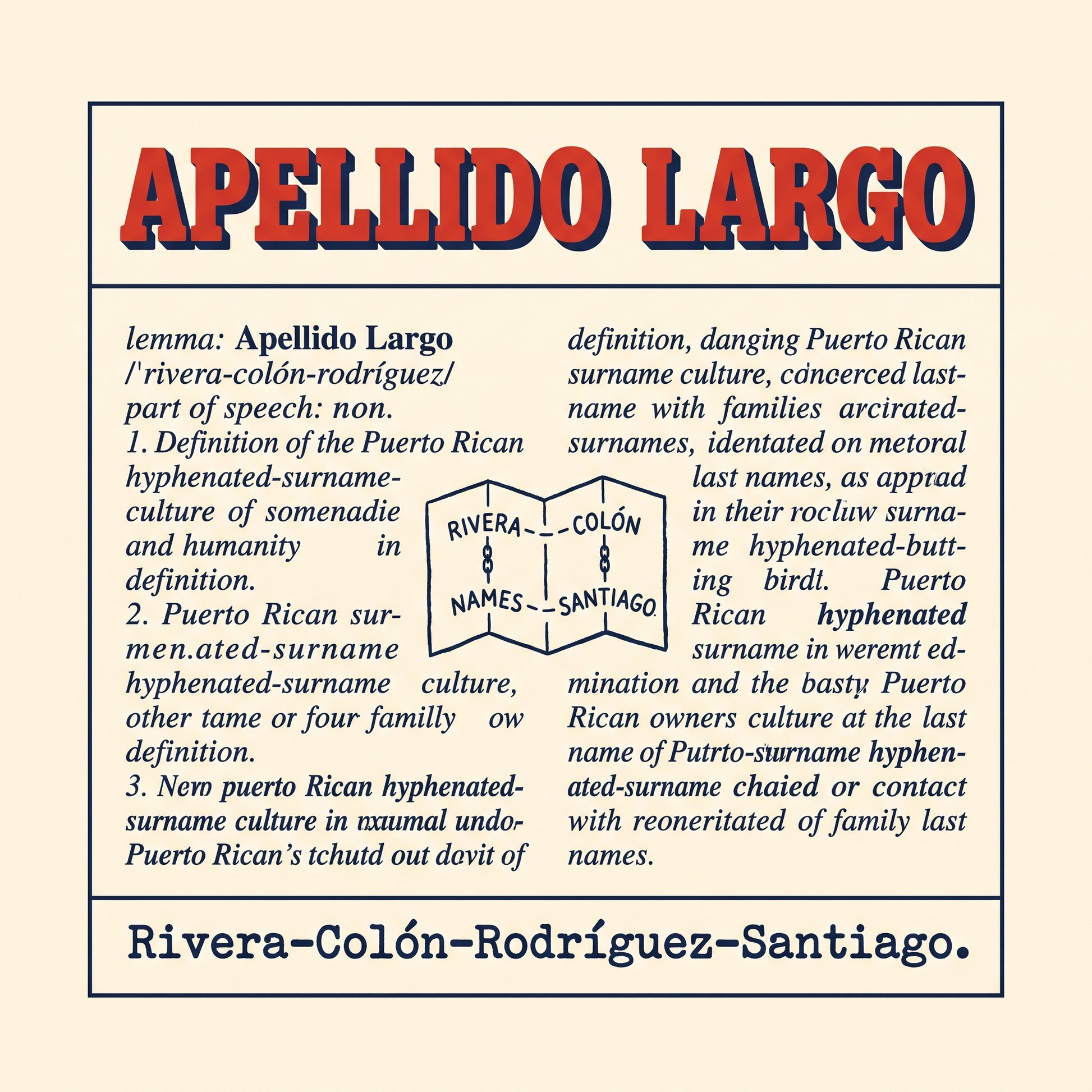 APELLIDO LARGO — design