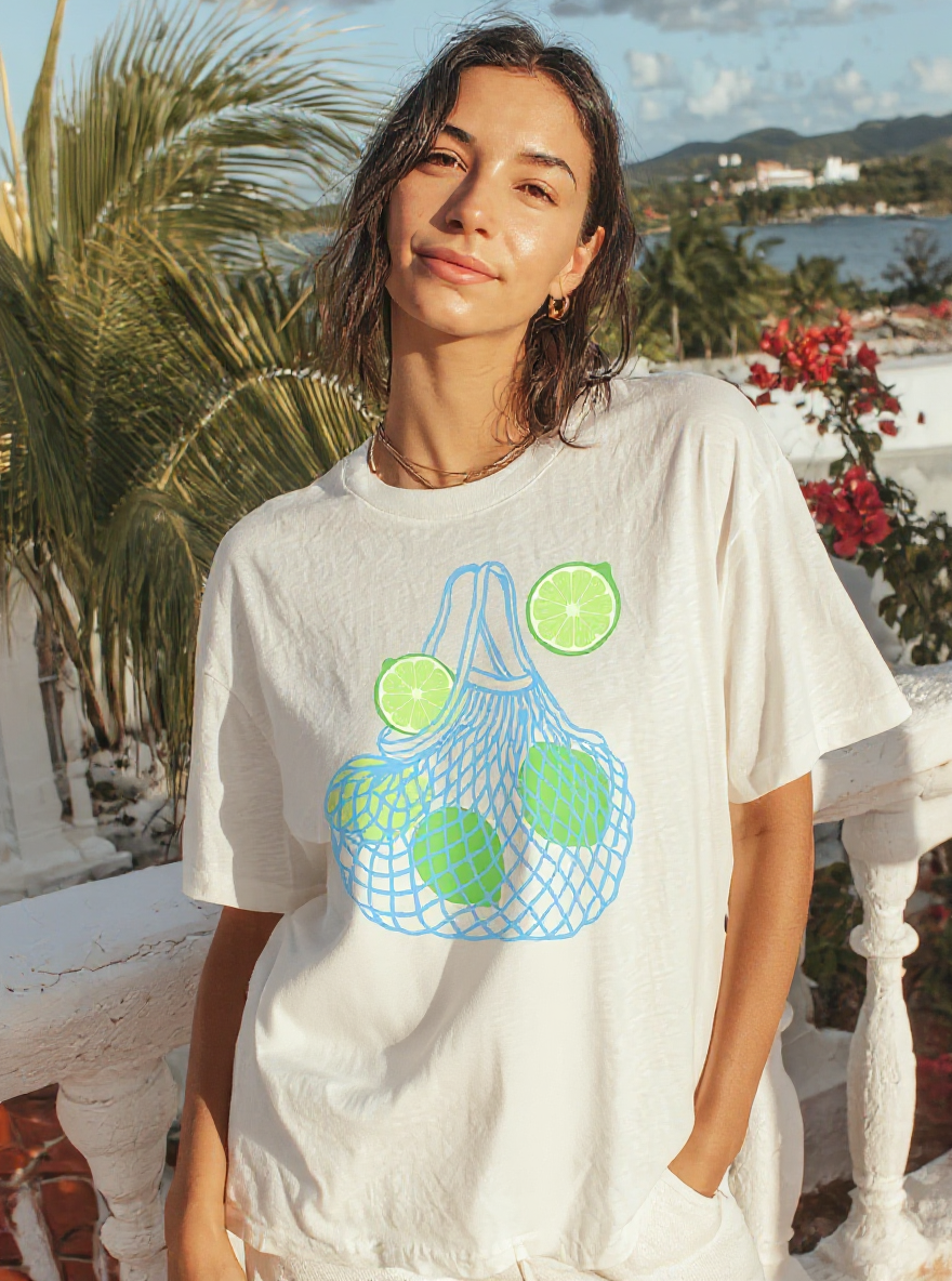 Eco-Friendly Lime Mesh Bag T-Shirt - assets-task_01k0mppdrhfjwajmv94fjvsscx-1753041713_img_1-on-model-1-flux-2025-07-21T20-06-13-803Z.png
