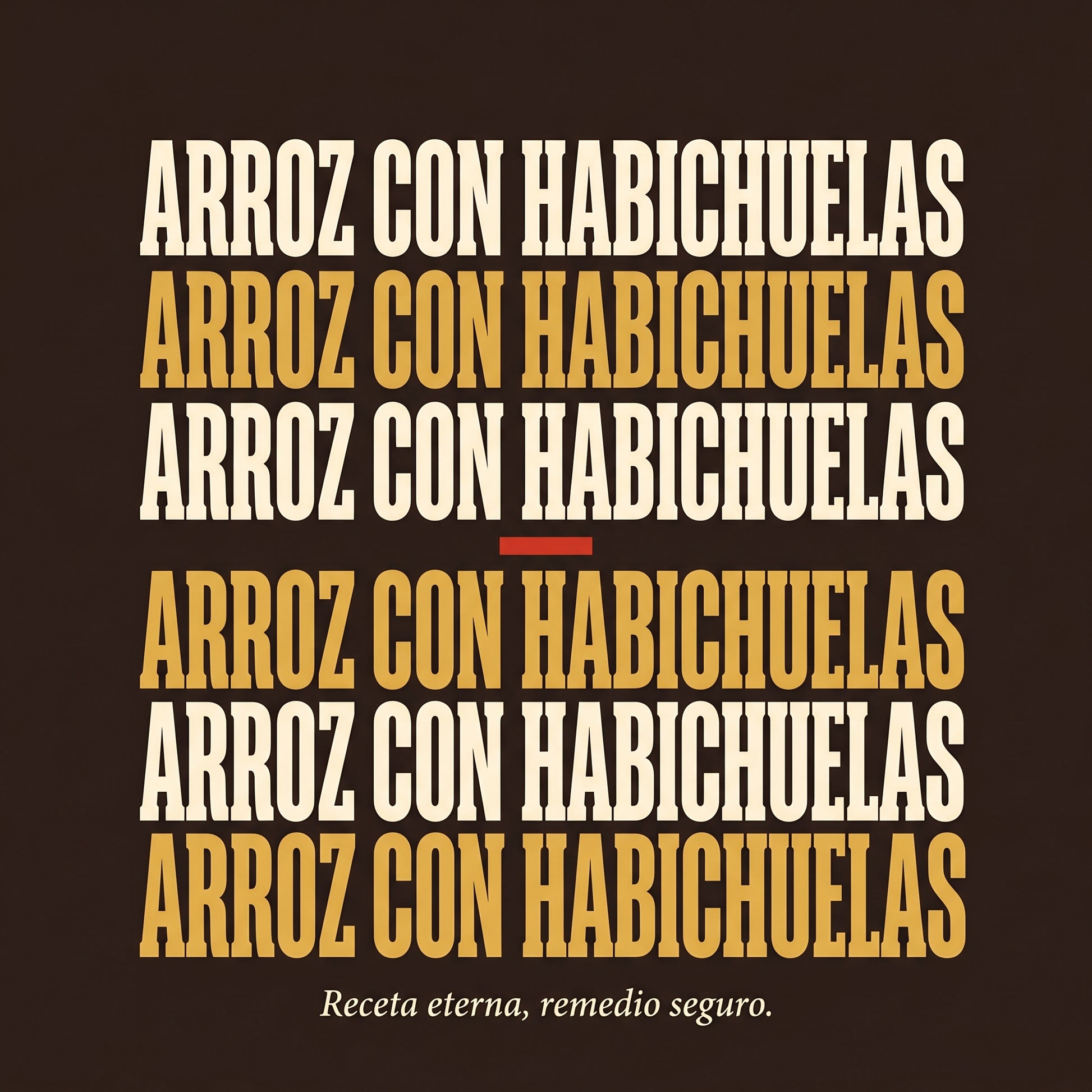 ARROZ CON HABICHUELAS — design