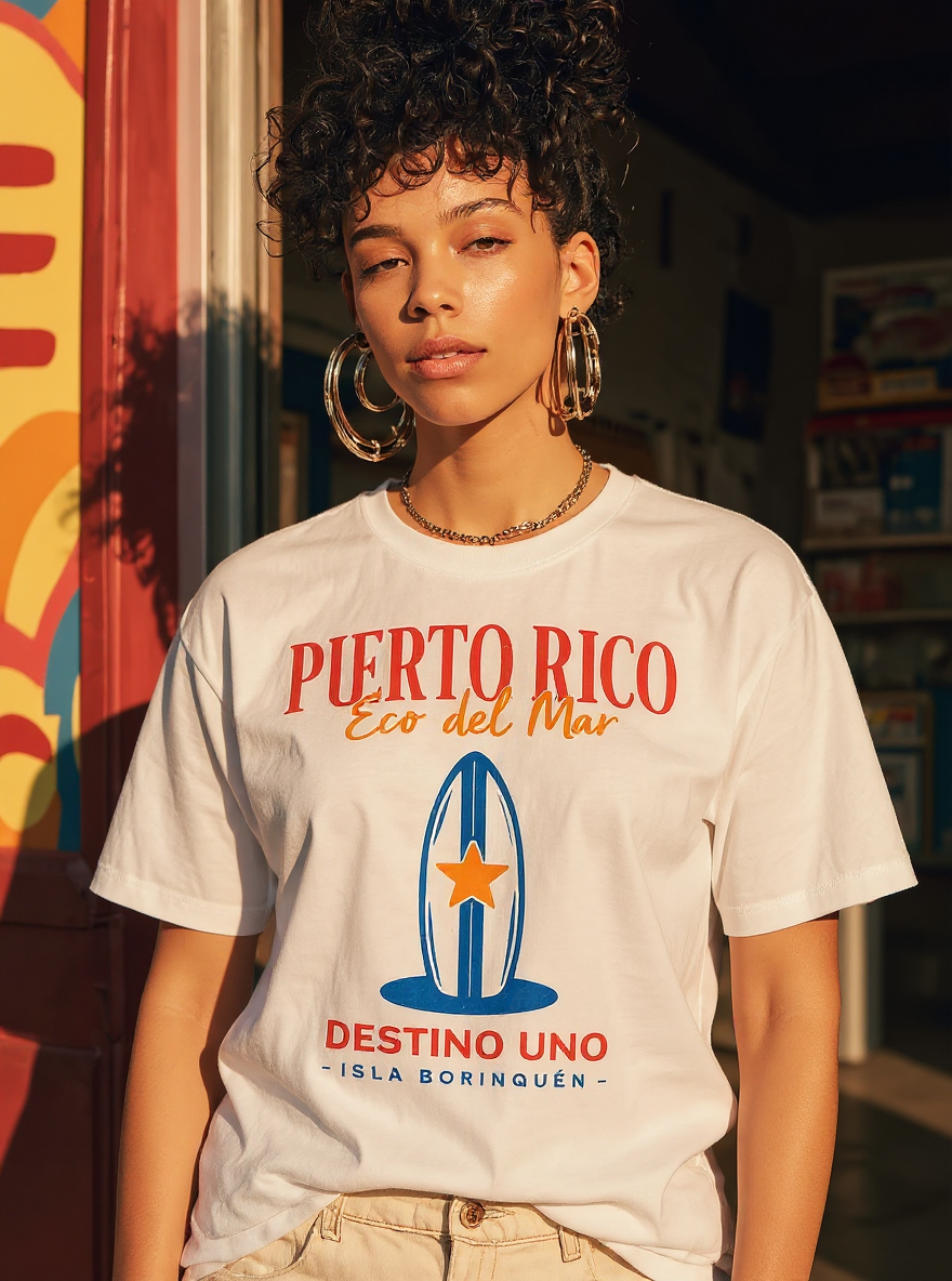 Puerto Rico Eco del Mar Surf T-shirt - assets-task_01k0mq0rs0e2favg9nrnk0zp0v-1753042053_img_0-on-model-1-flux-2025-07-21T20-06-41-851Z.png