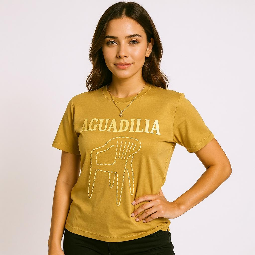 AGUADILLA Chair T-Shirt - El que se va pa' Aguadila pierde su silla - Gold