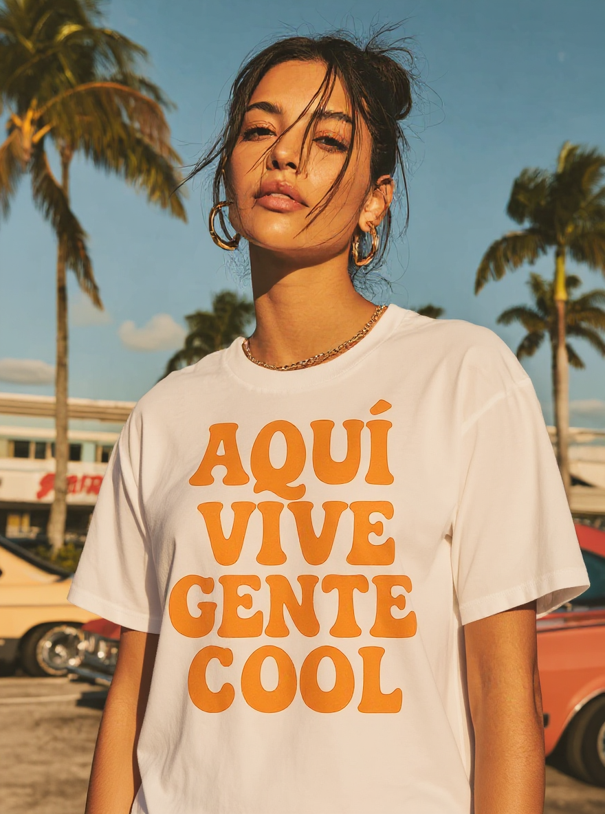 Aquí Vive Gente Cool T-Shirt - assets-task_01k0mq3gdweqvadqjmas8e3gcg-1753042142_img_0-on-model-1-flux-2025-07-21T20-06-56-194Z.png