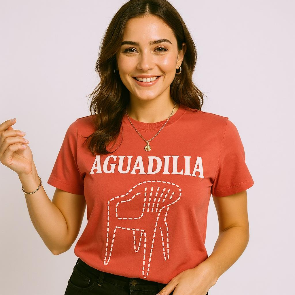 AGUADILLA Chair T-Shirt - El que se va pa' Aguadila pierde su silla - Coral Silk
