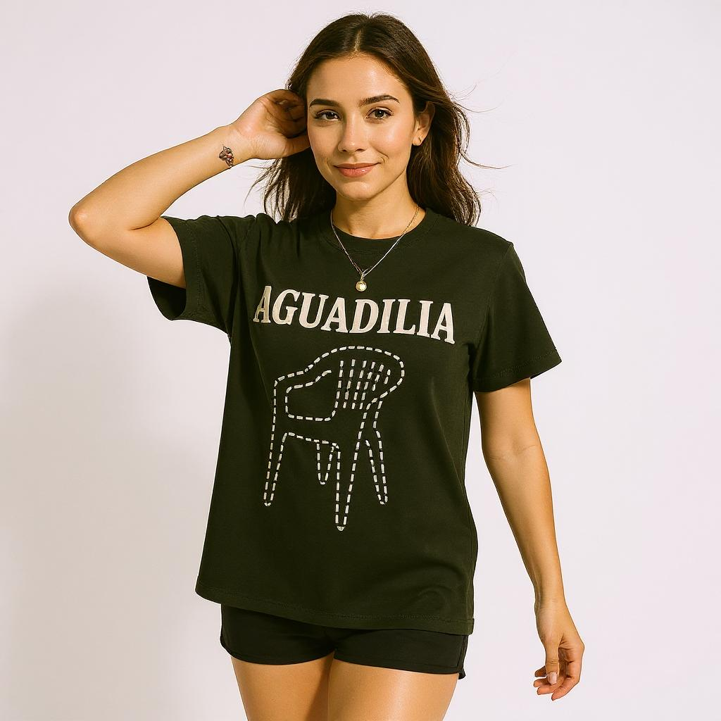 AGUADILLA Chair T-Shirt - El que se va pa' Aguadila pierde su silla - Heather Military Green