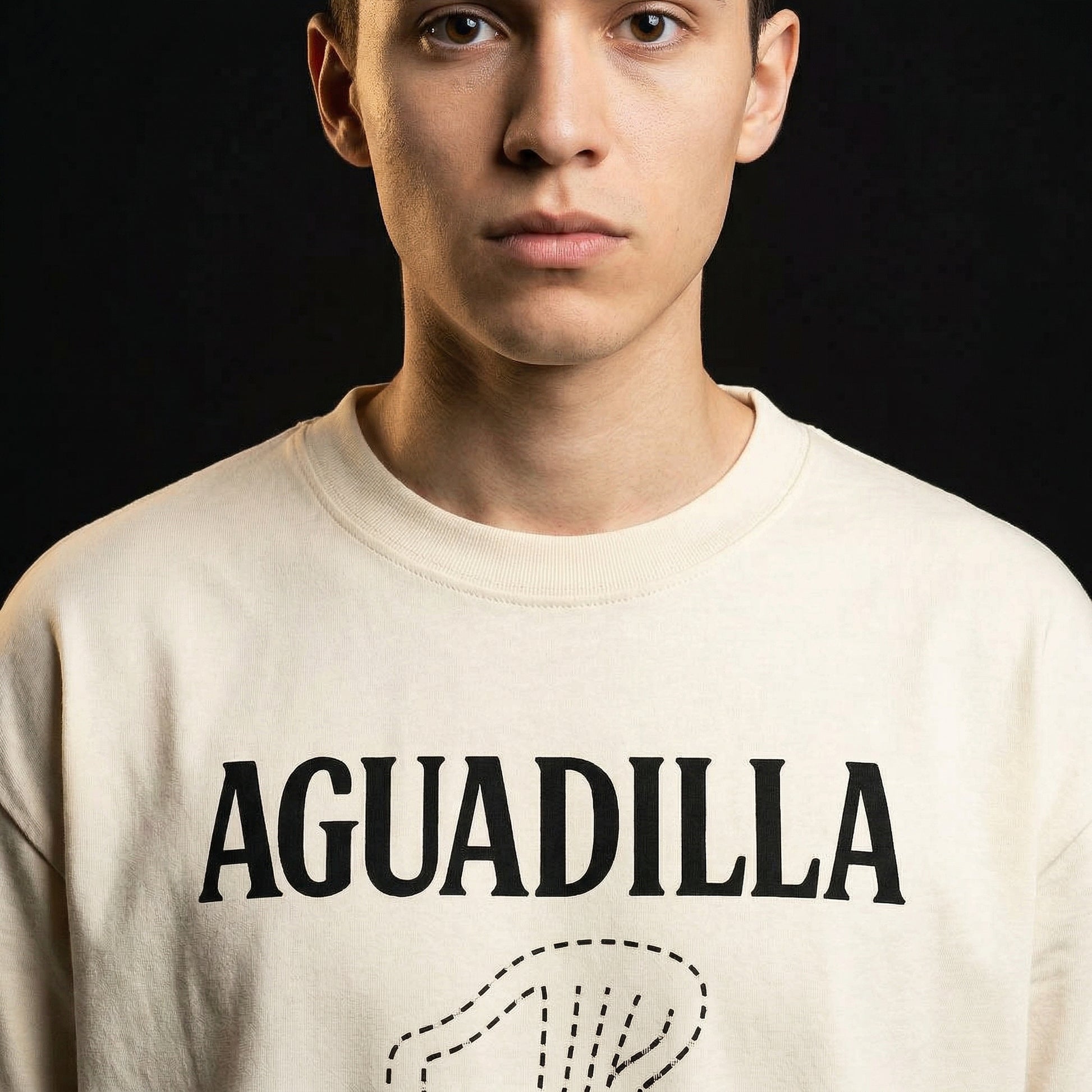 AGUADILLA Chair T-Shirt - El que se va pa' Aguadila pierde su silla — aguadilla-chair-t-shirt-el-que-studio-04-collar-shoulder
