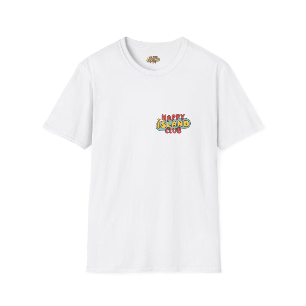 Front view of Algaro Tee with Red Chevron on a clean background