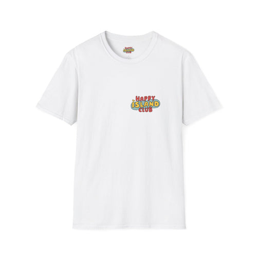 Front view of Algaro Tee with Red Chevron on a clean background