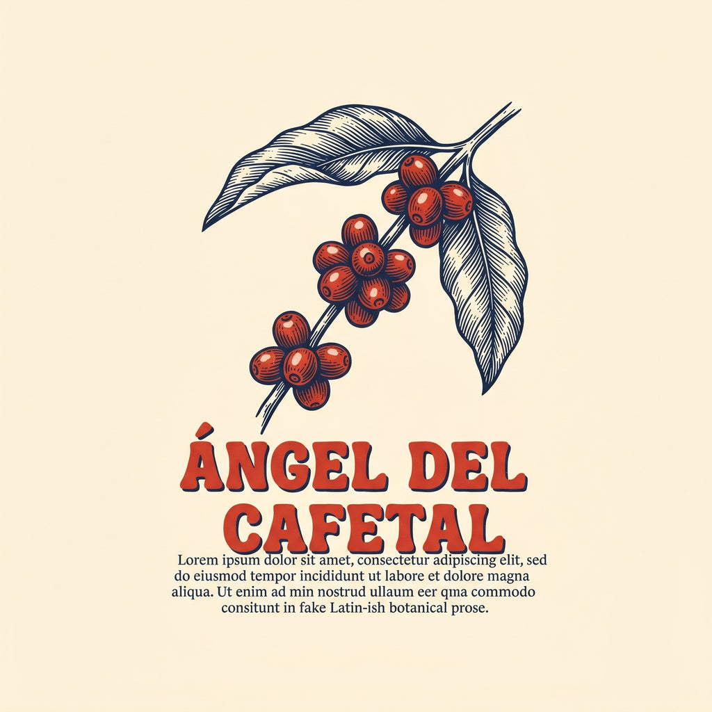 ÁNGEL DEL CAFETAL — design graphic