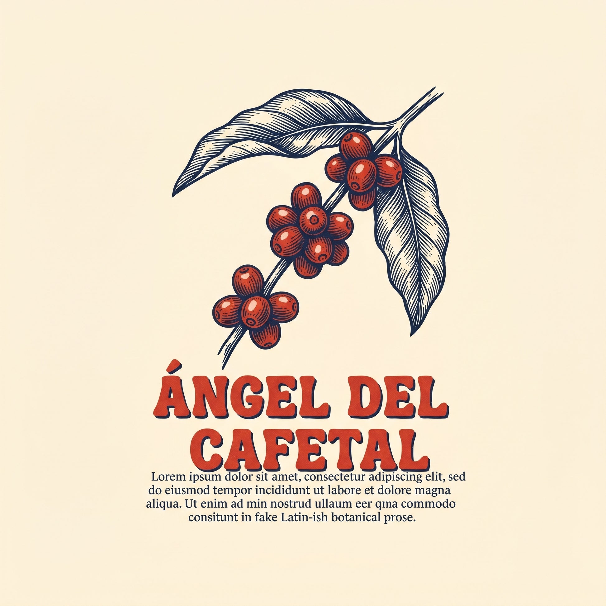 ÁNGEL DEL CAFETAL — design graphic