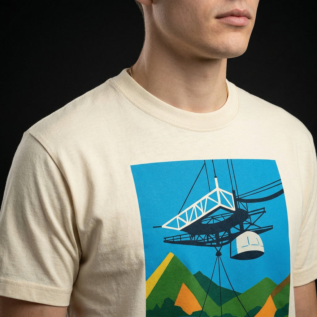 ARECIBO OBSERVATORY 1960–2020 T-Shirt — arecibo-observatory-1960-2020--studio-04-collar-shoulder