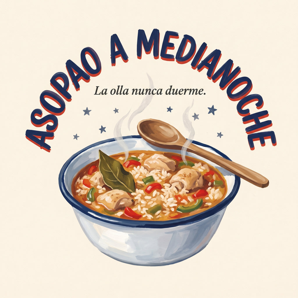 ASOPAO A MEDIANOCHE graphic
