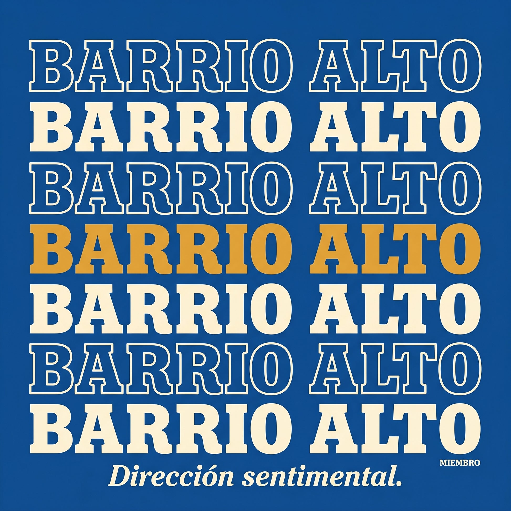 BARRIO ALTO — design graphic