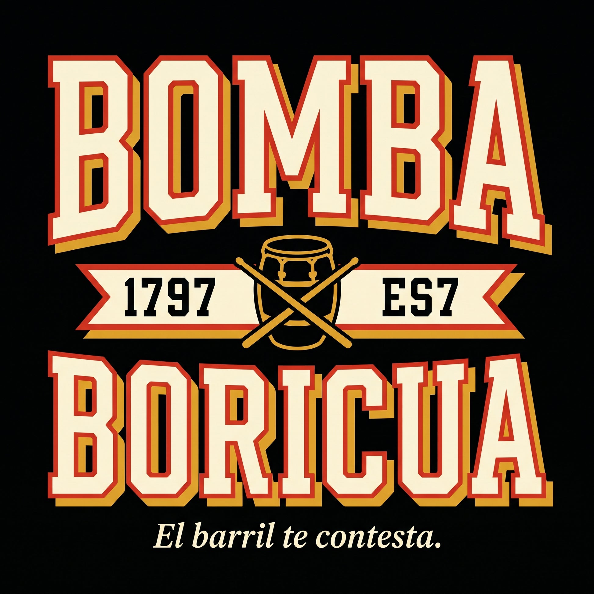 BOMBA Y BORICUA graphic