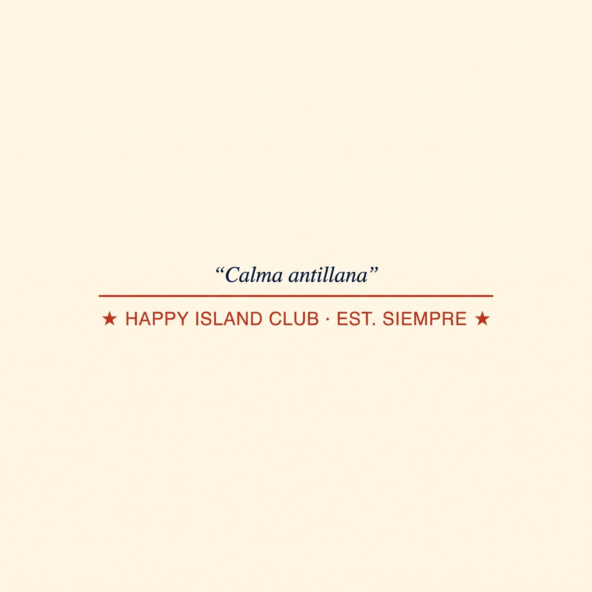 CALMA ANTILLANA — design