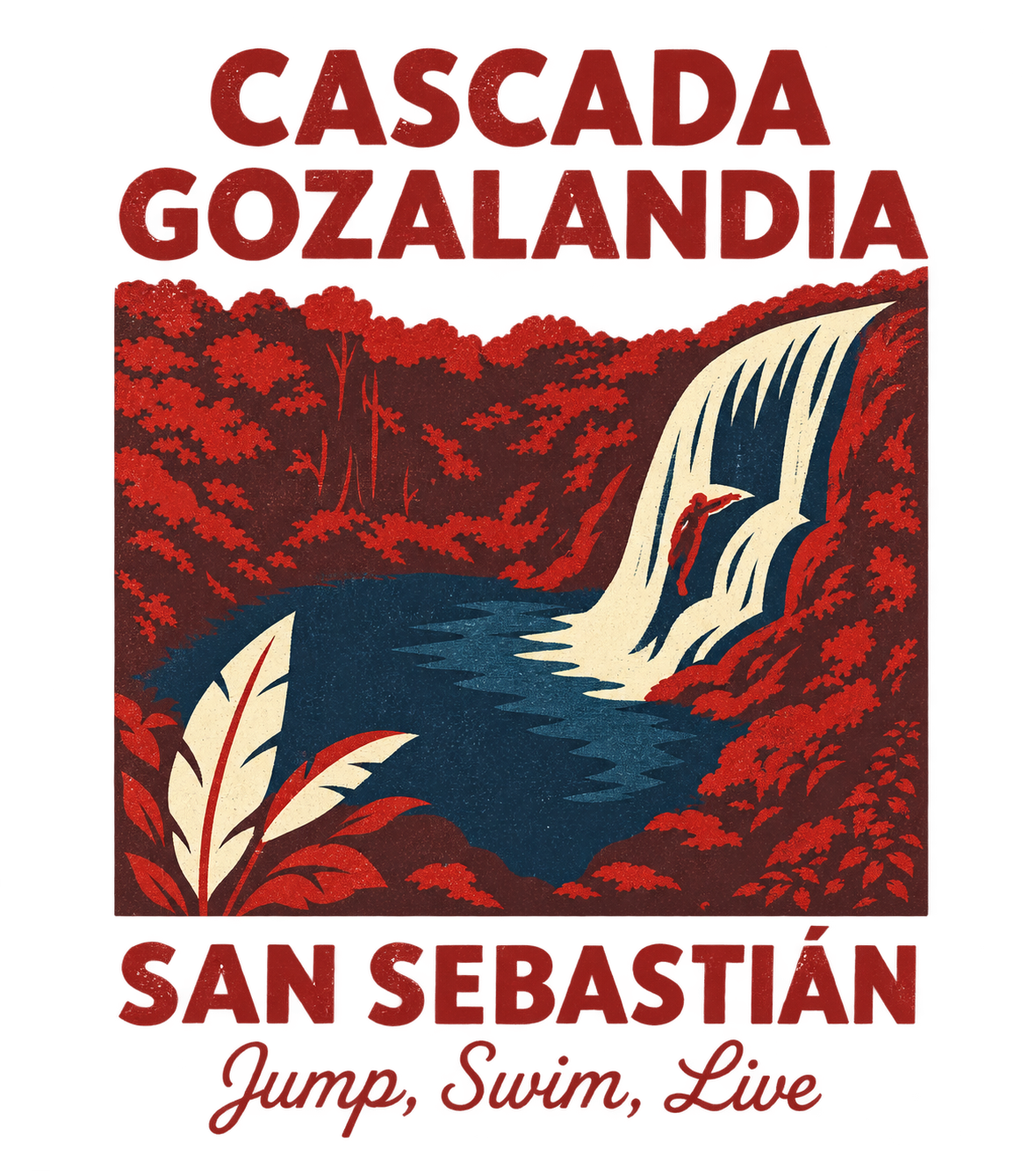 CASCADA GOZALANDIA SAN SEBASTIÁN - Jump, Swim, Live standalone design