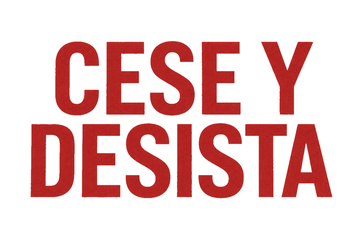 CESE Y DESISTA standalone design