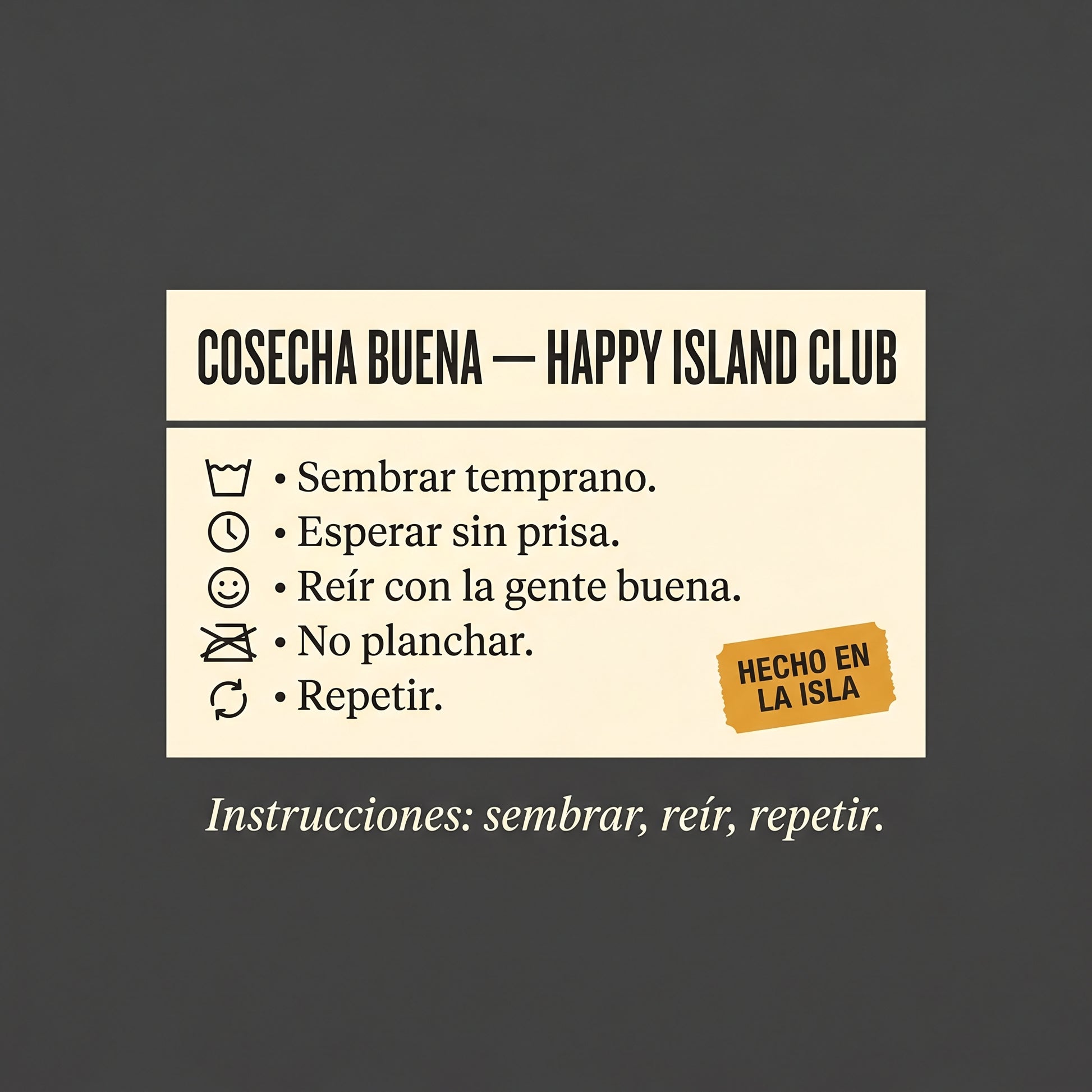 COSECHA BUENA — design graphic