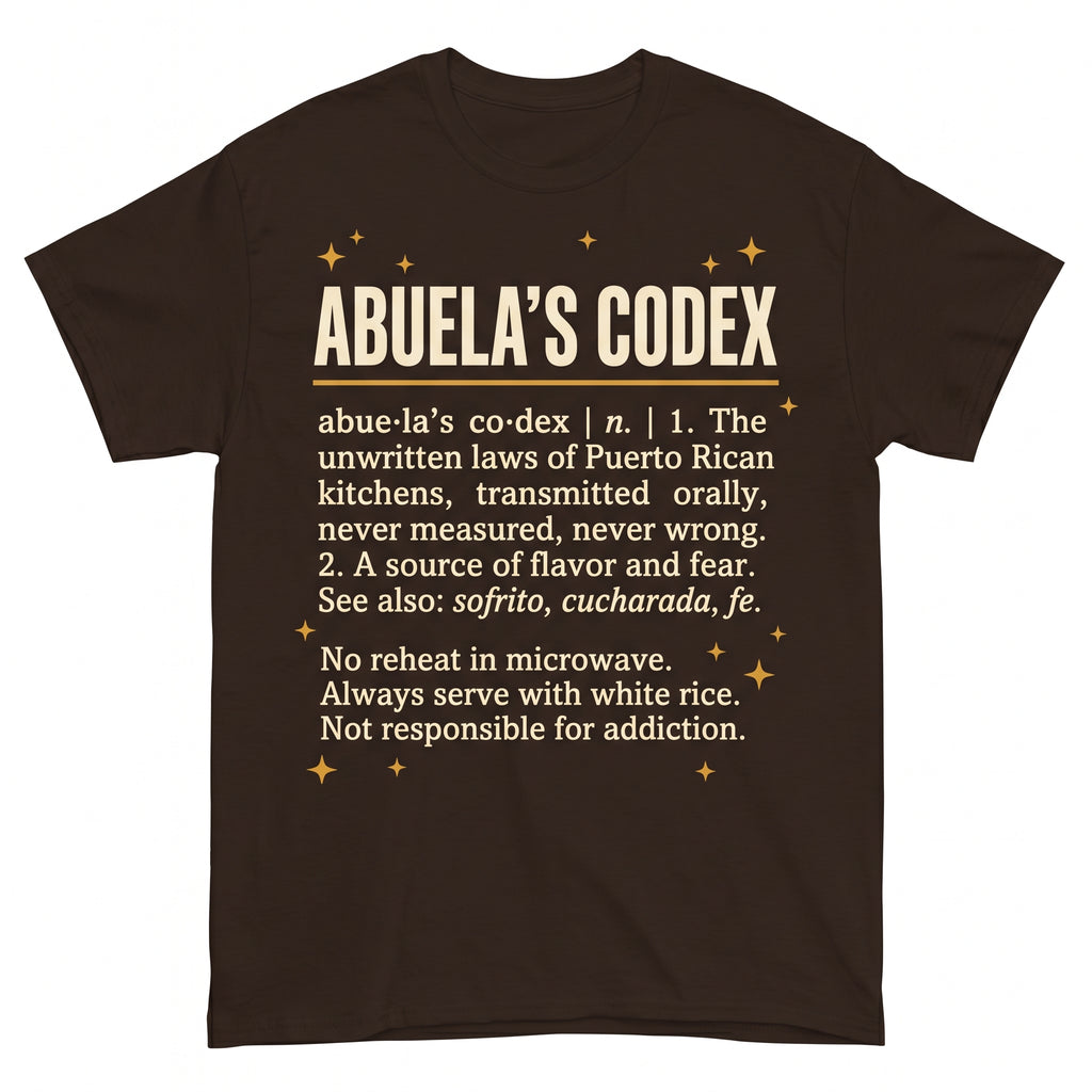 ABUELA'S CODEX design graphic