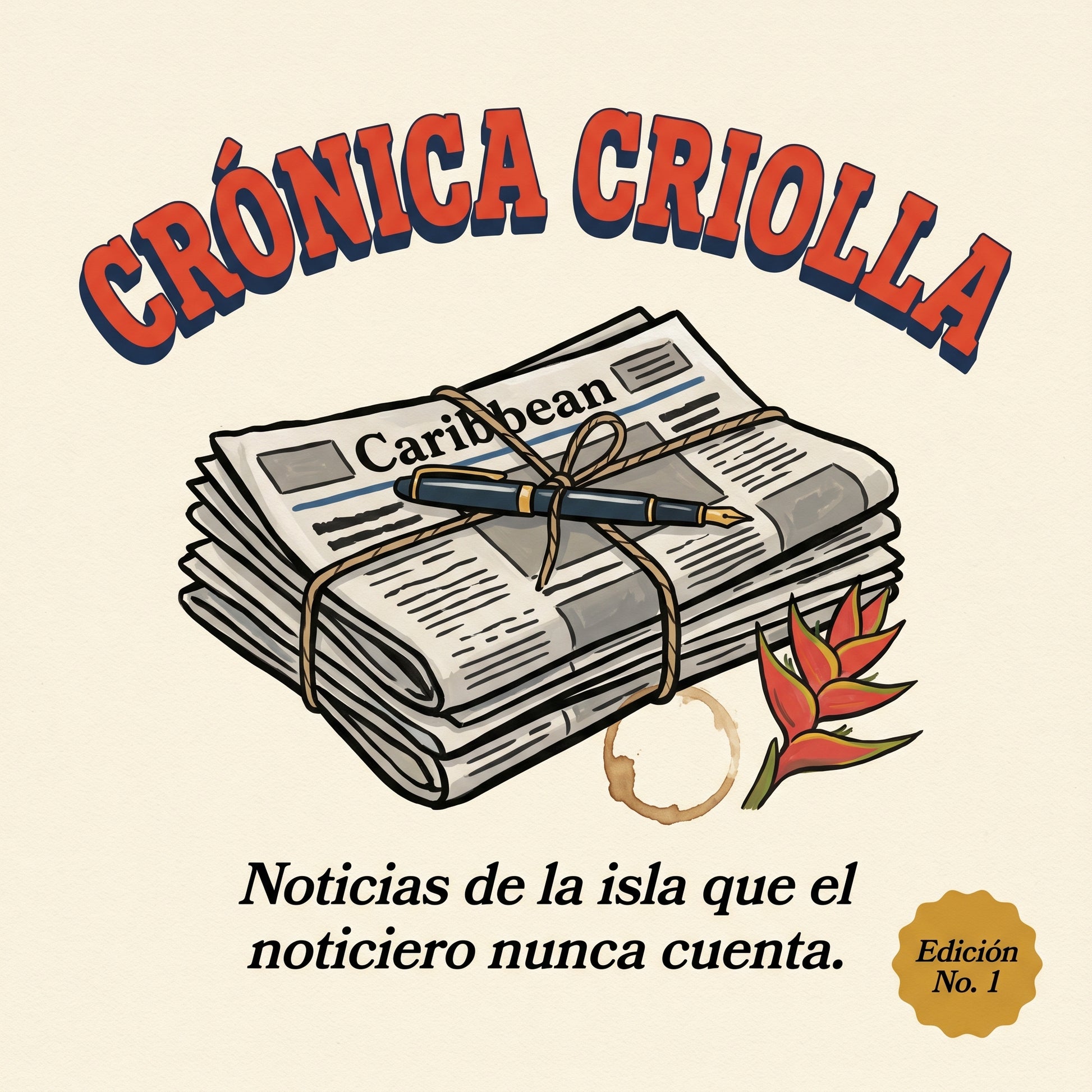CRÓNICA CRIOLLA design graphic