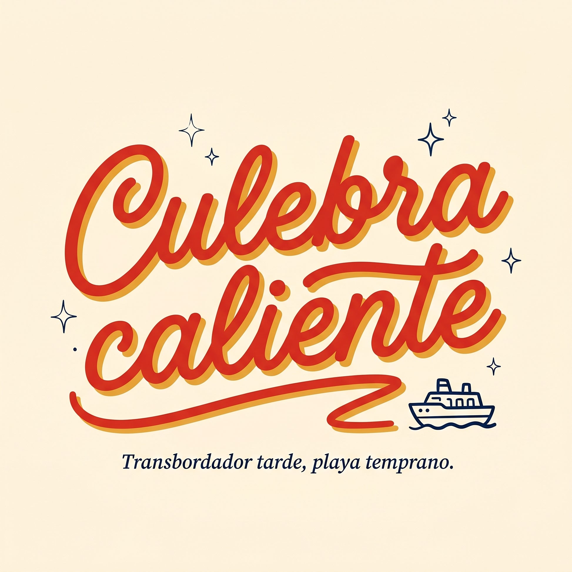 CULEBRA CALIENTE design graphic