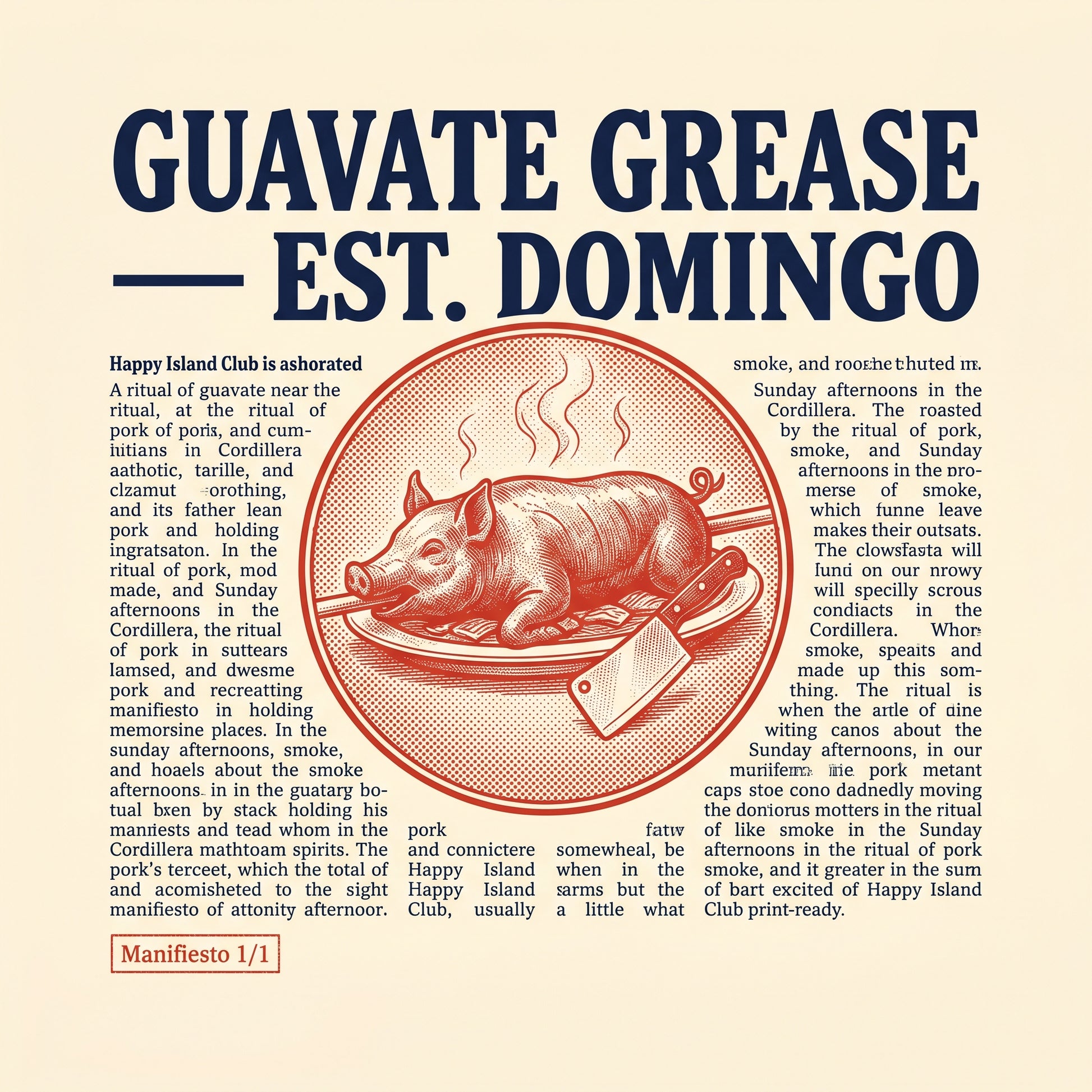 GUAVATE GREASE design graphic