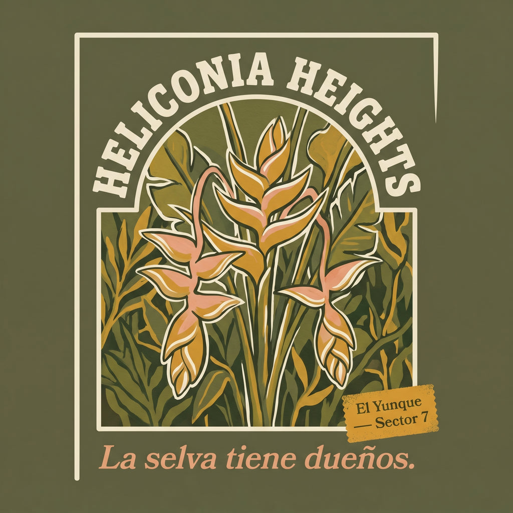 HELICONIA HEIGHTS design graphic