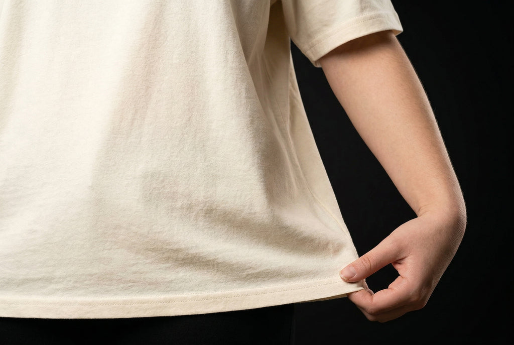 El Duro - Eugenio María de Hostos T-Shirt — el-duro-eugenio-mar-a-de-hosto-studio-05-hem-hand