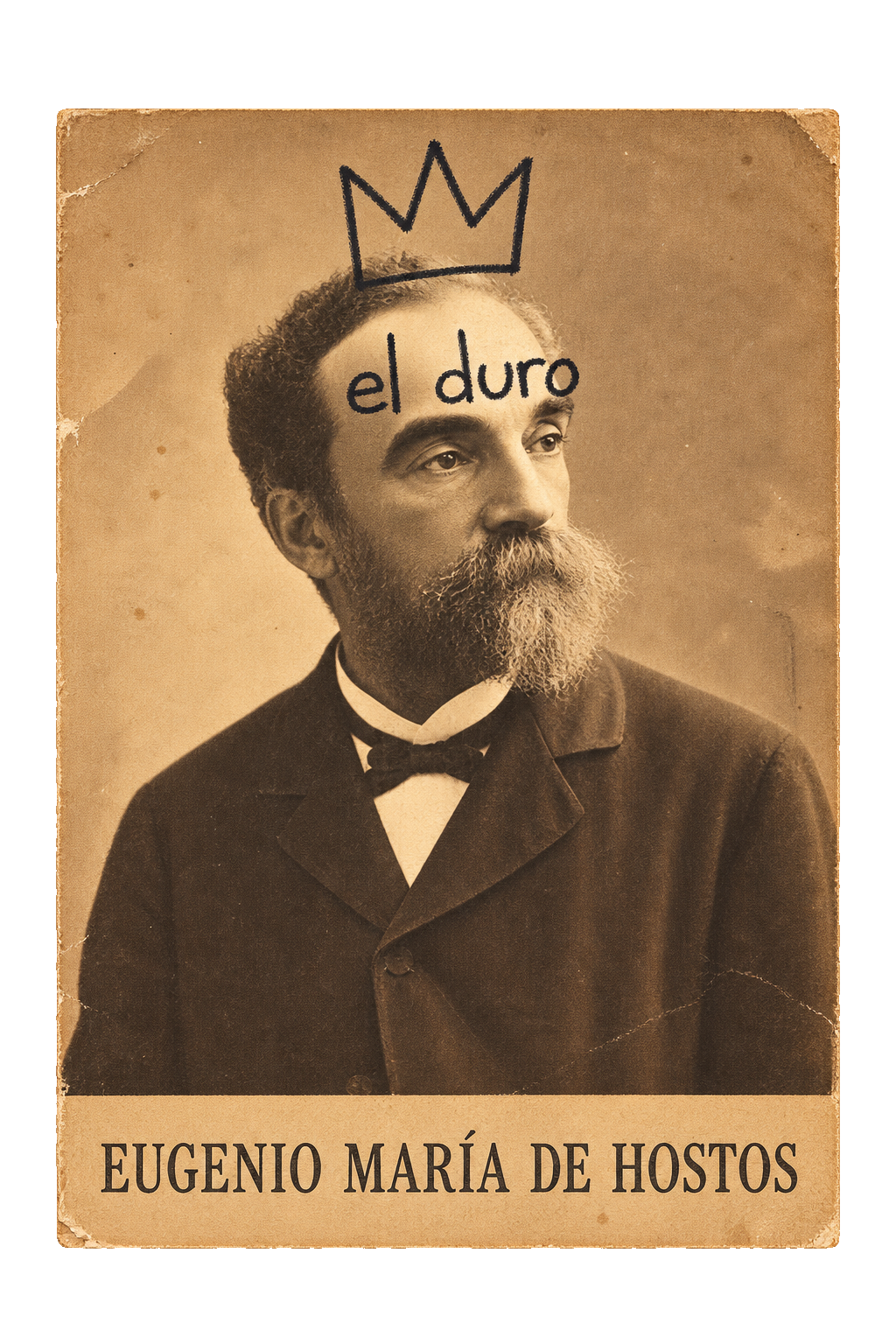 El Duro - Eugenio María de Hostos T-Shirt standalone design