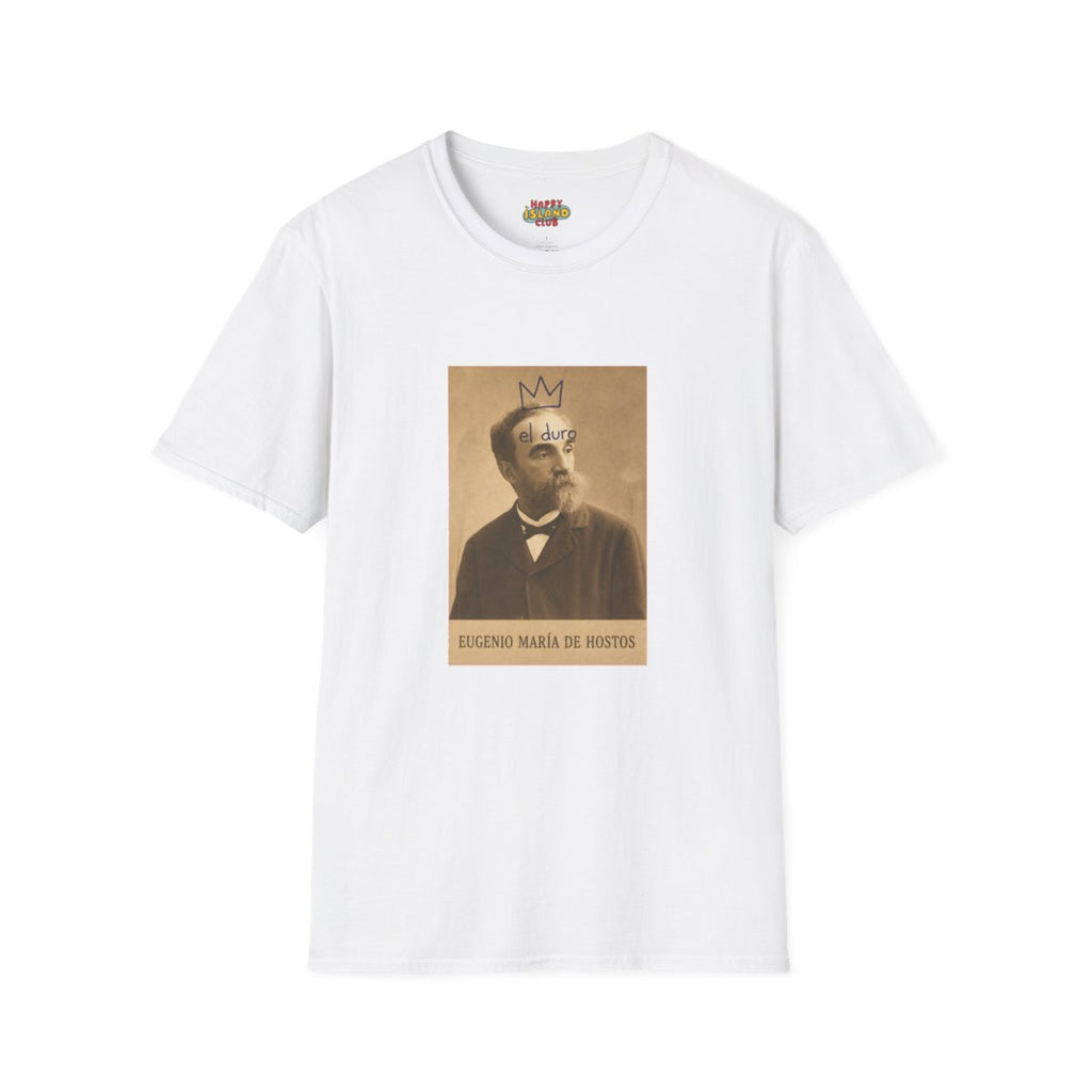Front view of El Duro - Eugenio María de Hostos T-Shirt on a clean background