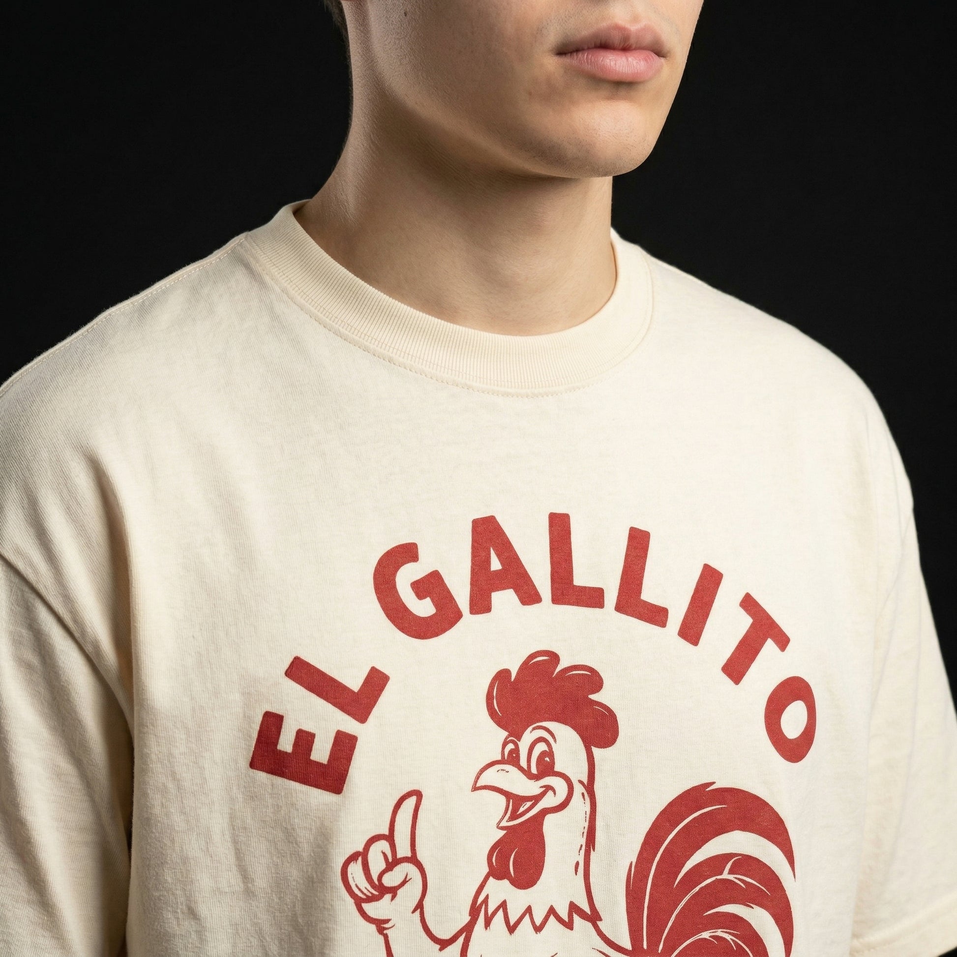 El Gallito T-Shirt — el-gallito-t-shirt-studio-04-collar-shoulder