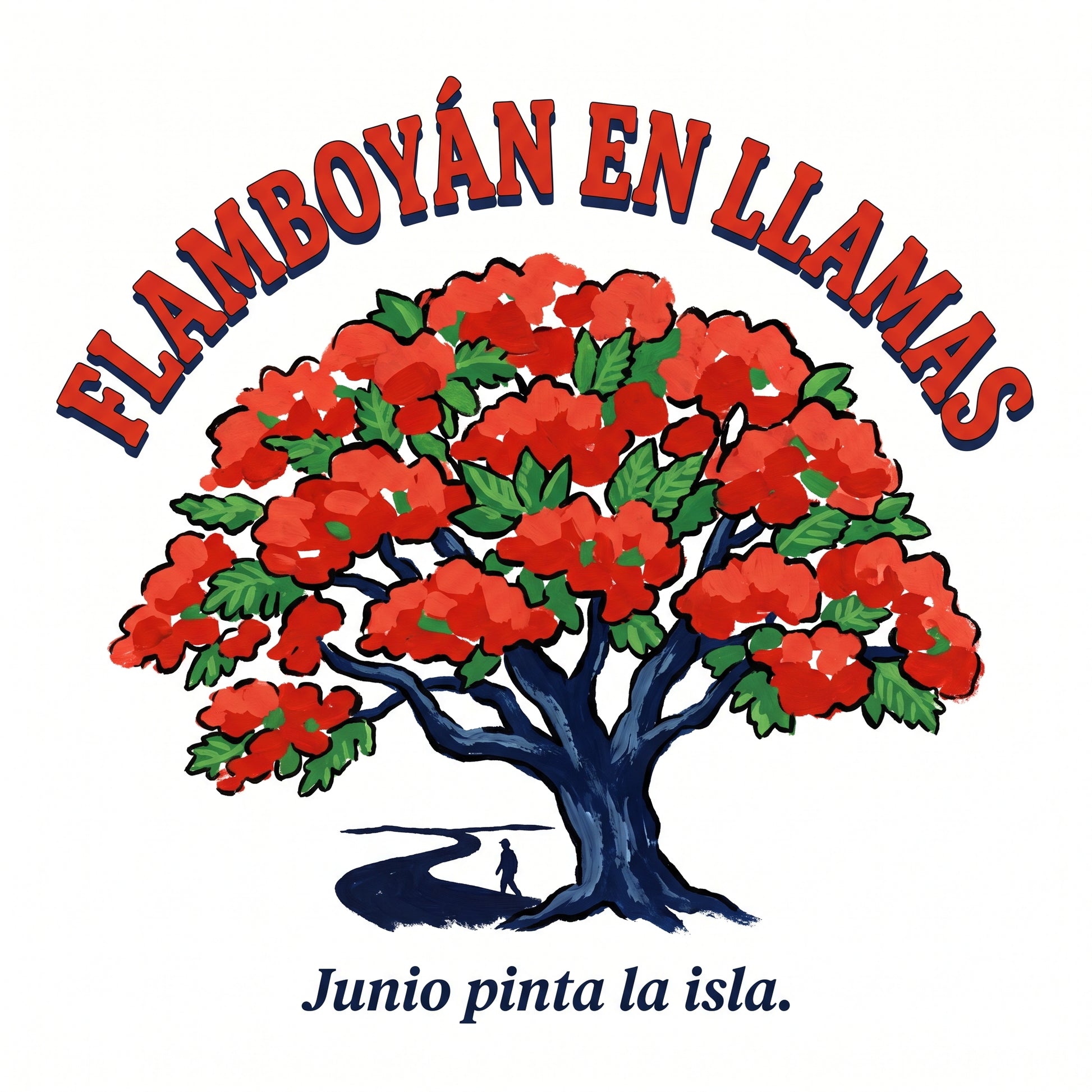 FLAMBOYÁN EN LLAMAS — print