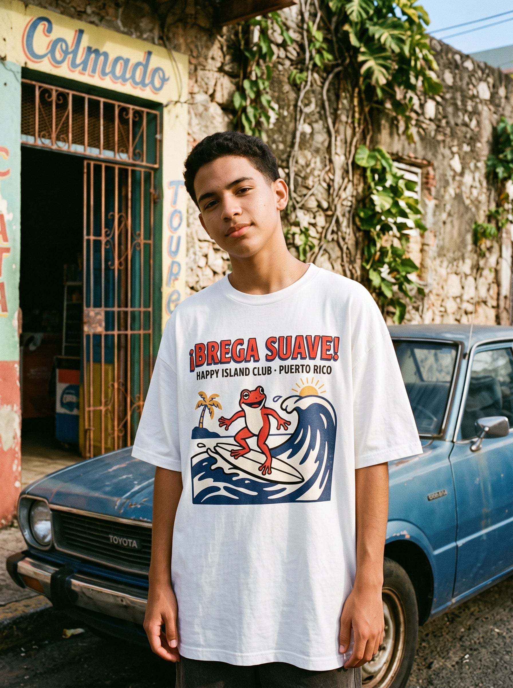 ¡BREGA SUAVE! — Happy Island Club model mockup