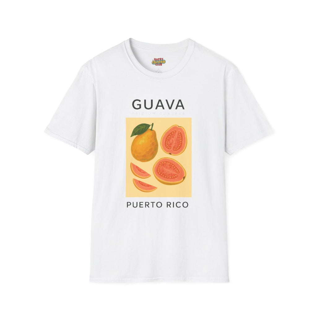 Front view of Guava Puerto Rico T-Shirt on a clean background