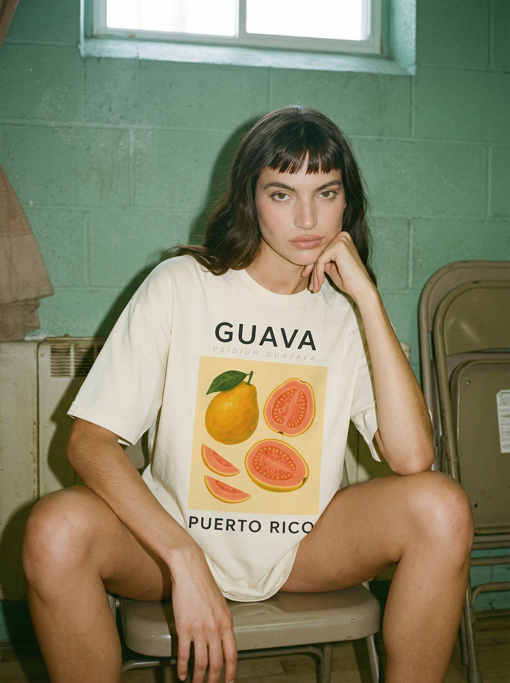 Guava Puerto Rico T-Shirt — guava-puerto-rico-t-shirt-lifestyle-b-low-slouch-brood