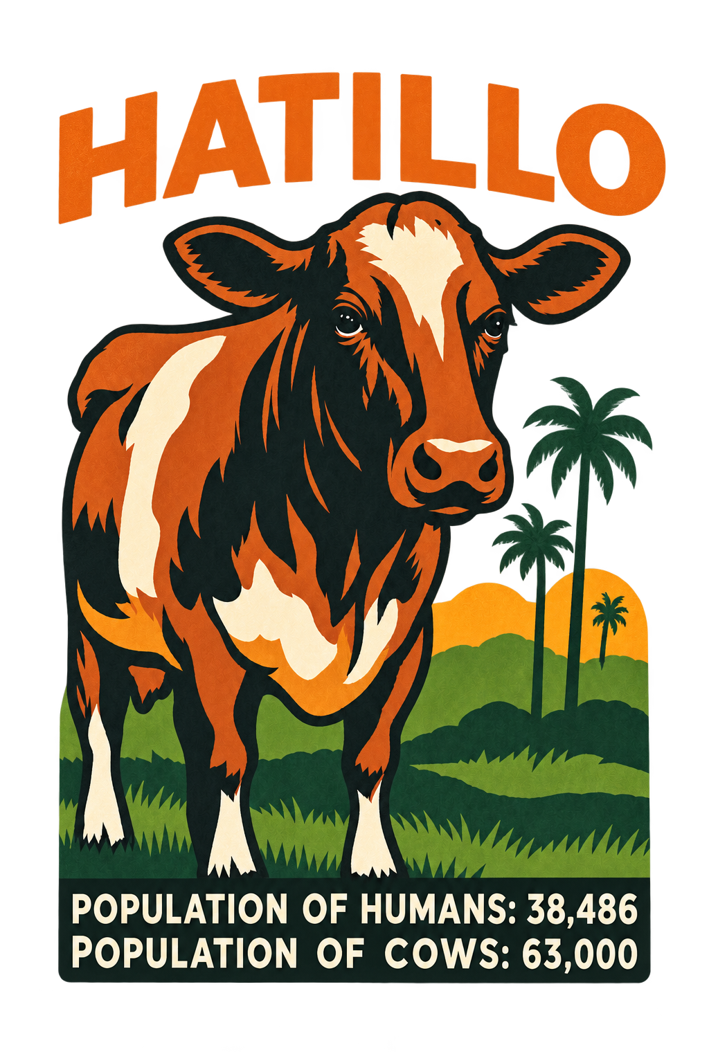 HATILLO - Population of Humans vs. Cows standalone design