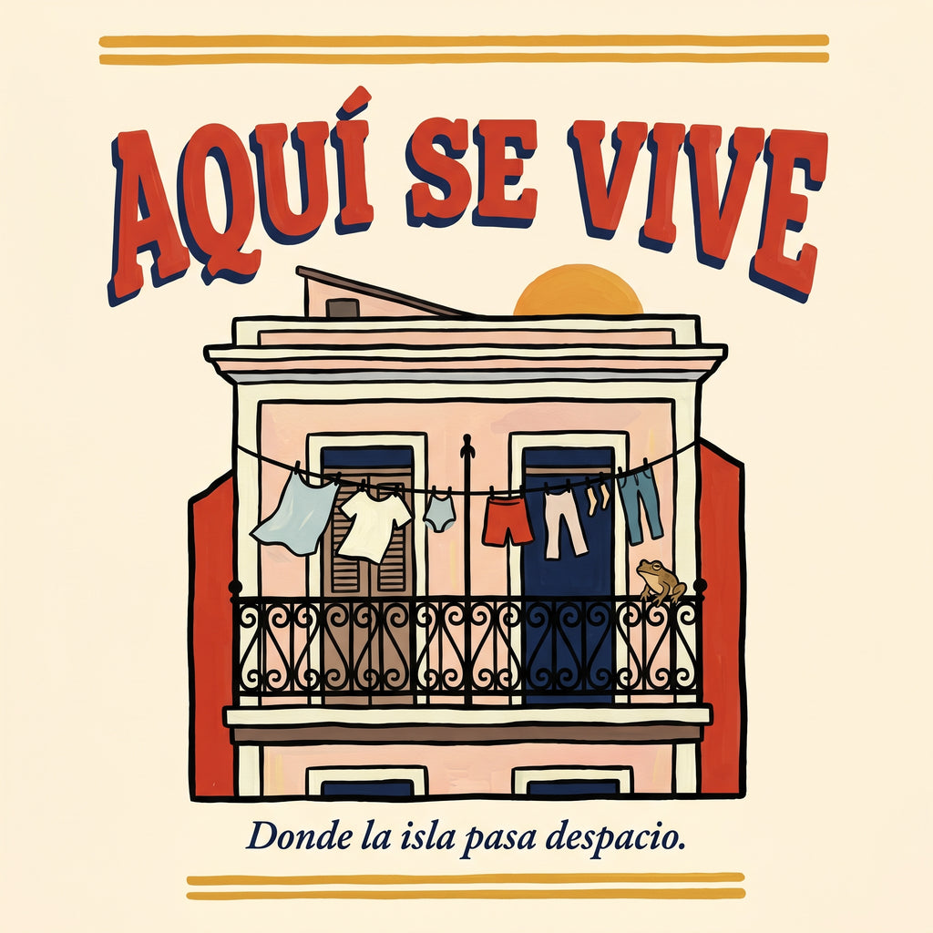 AQUÍ SE VIVE — design