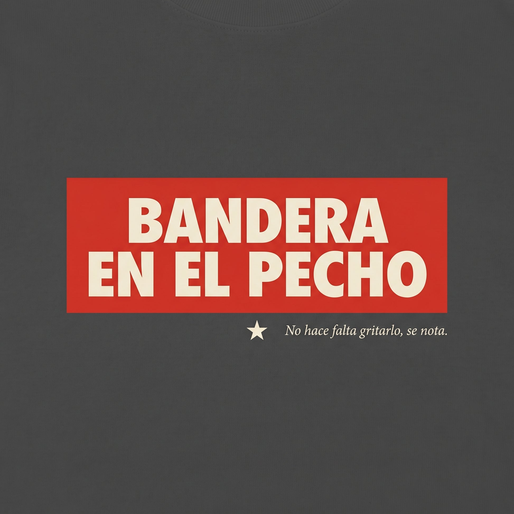 BANDERA EN EL PECHO — design