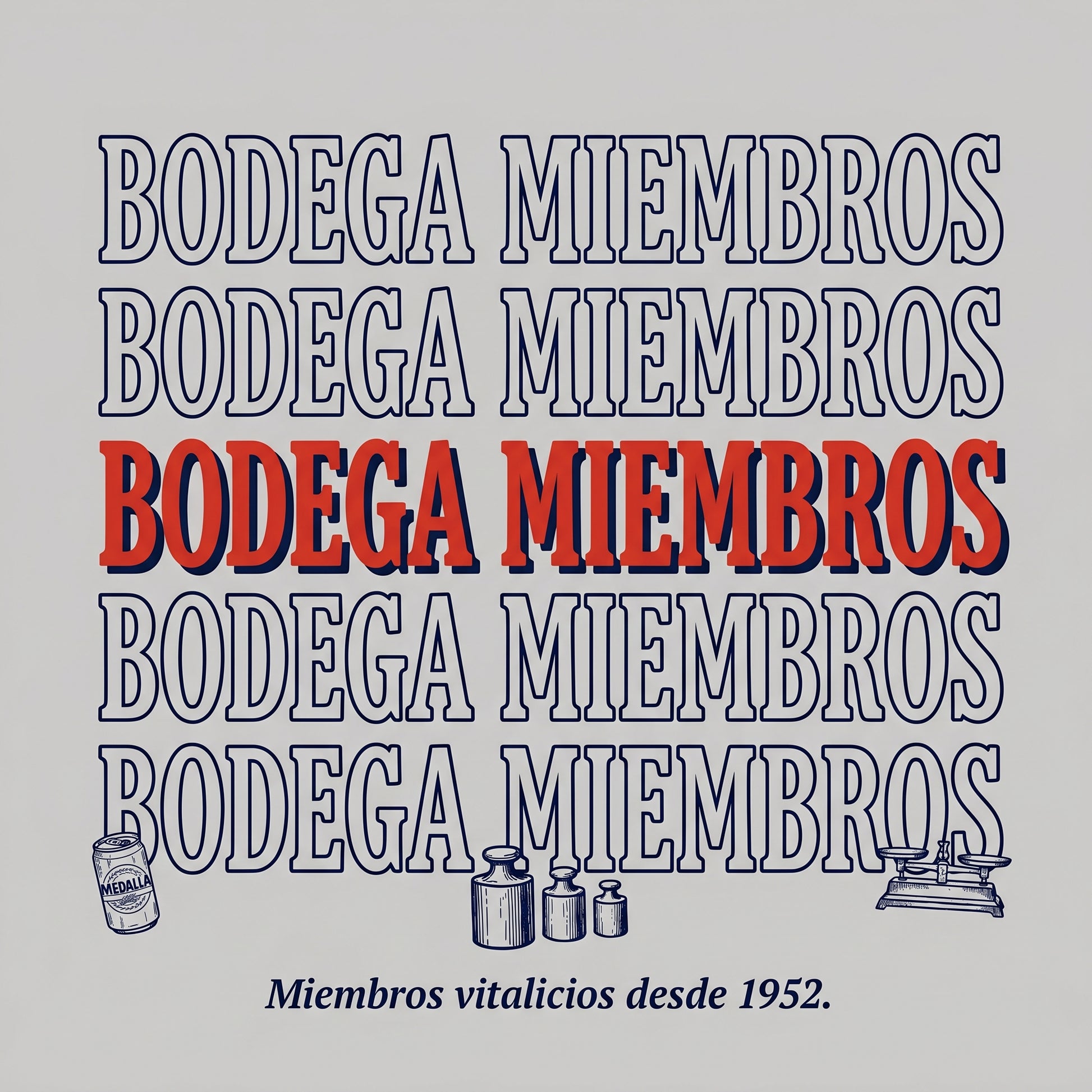 BODEGA MIEMBROS — design graphic