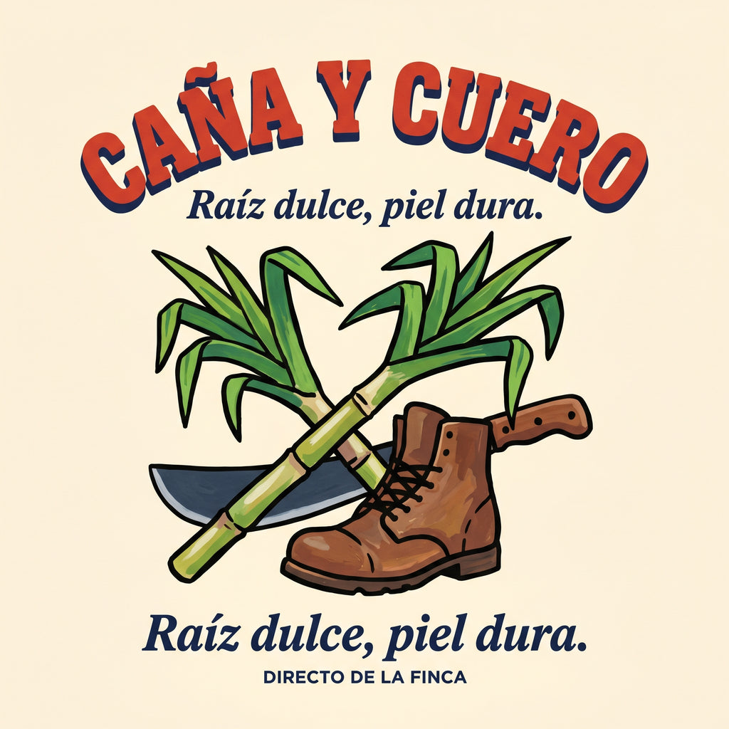 CAÑA Y CUERO — design