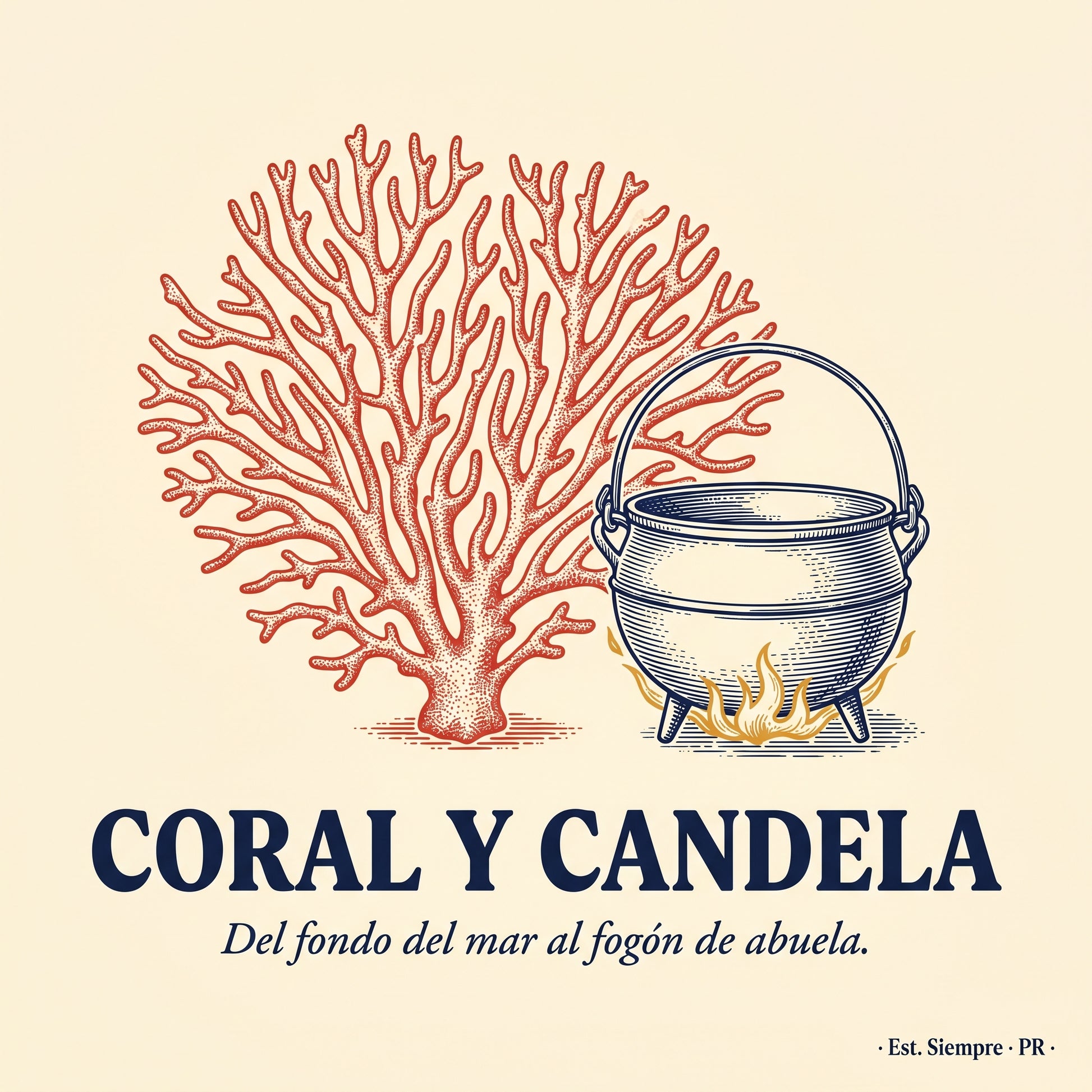 CORAL Y CANDELA — design