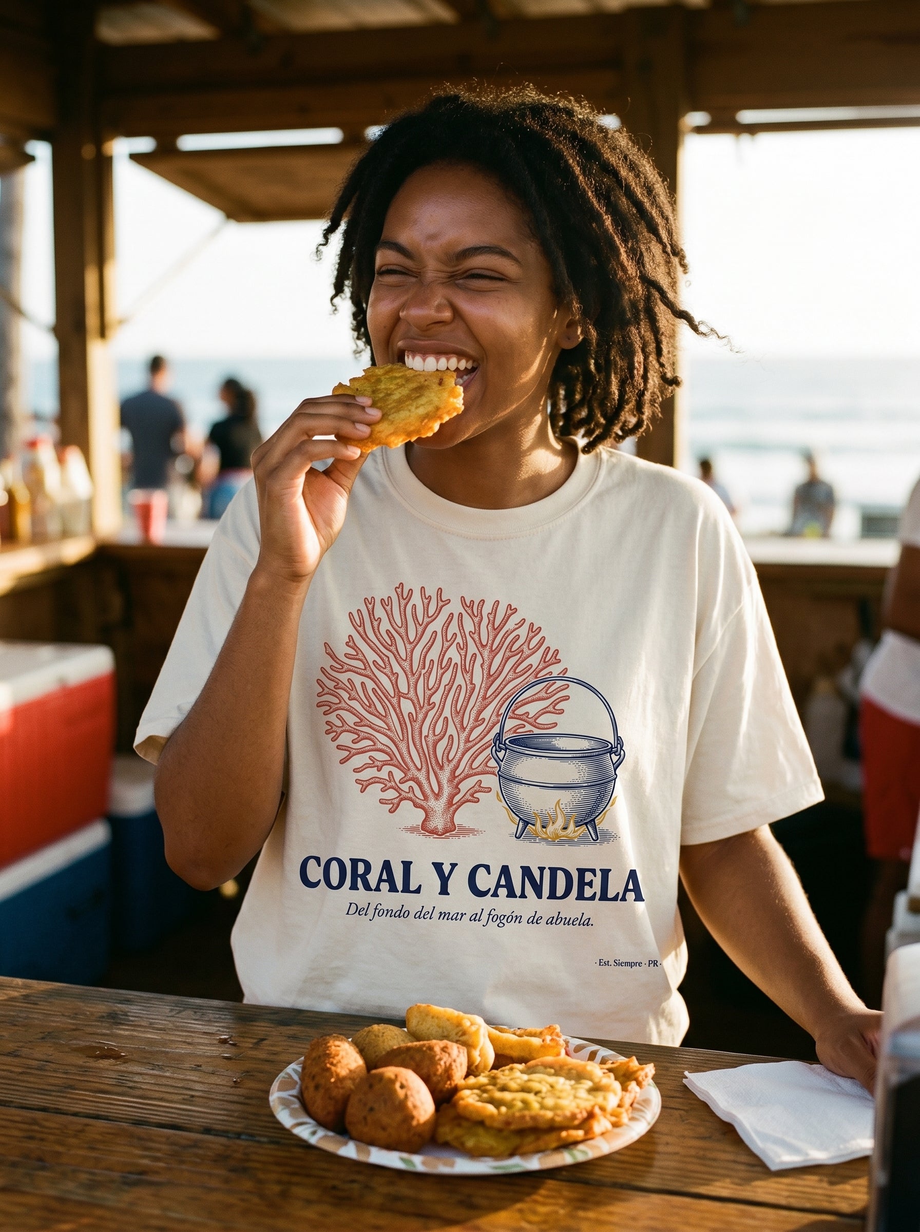 CORAL Y CANDELA — model mockup