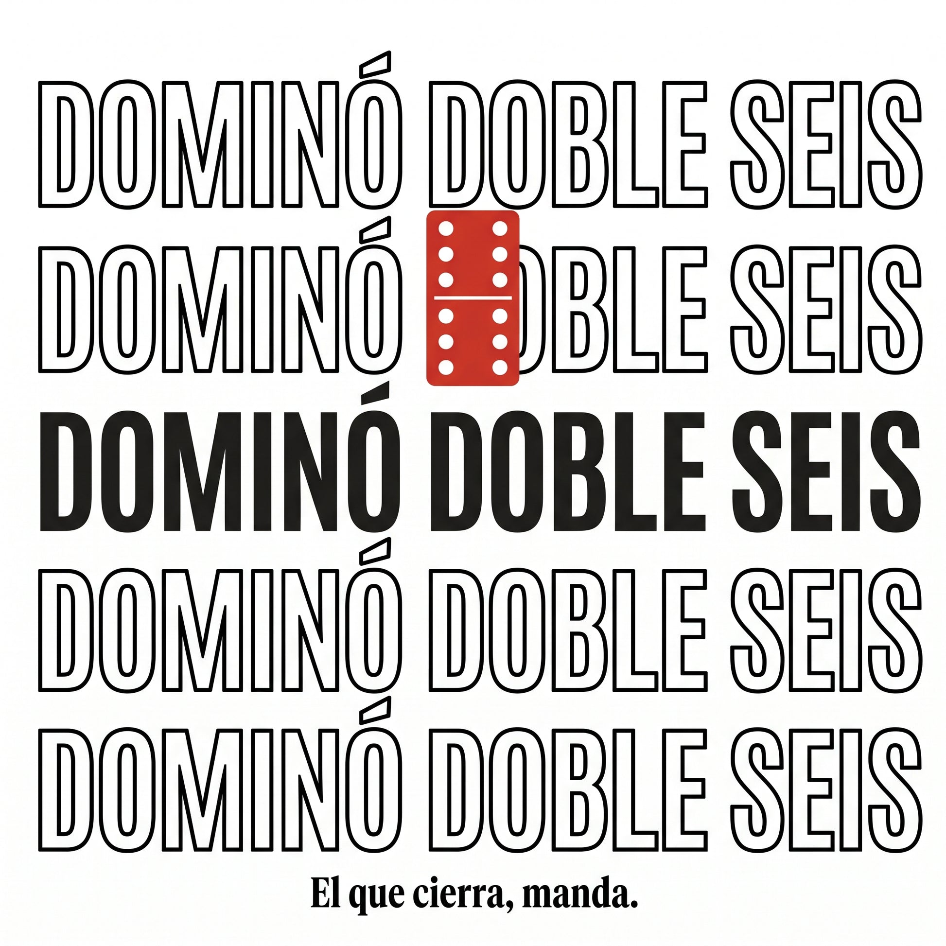 DOMINÓ DOBLE SEIS design