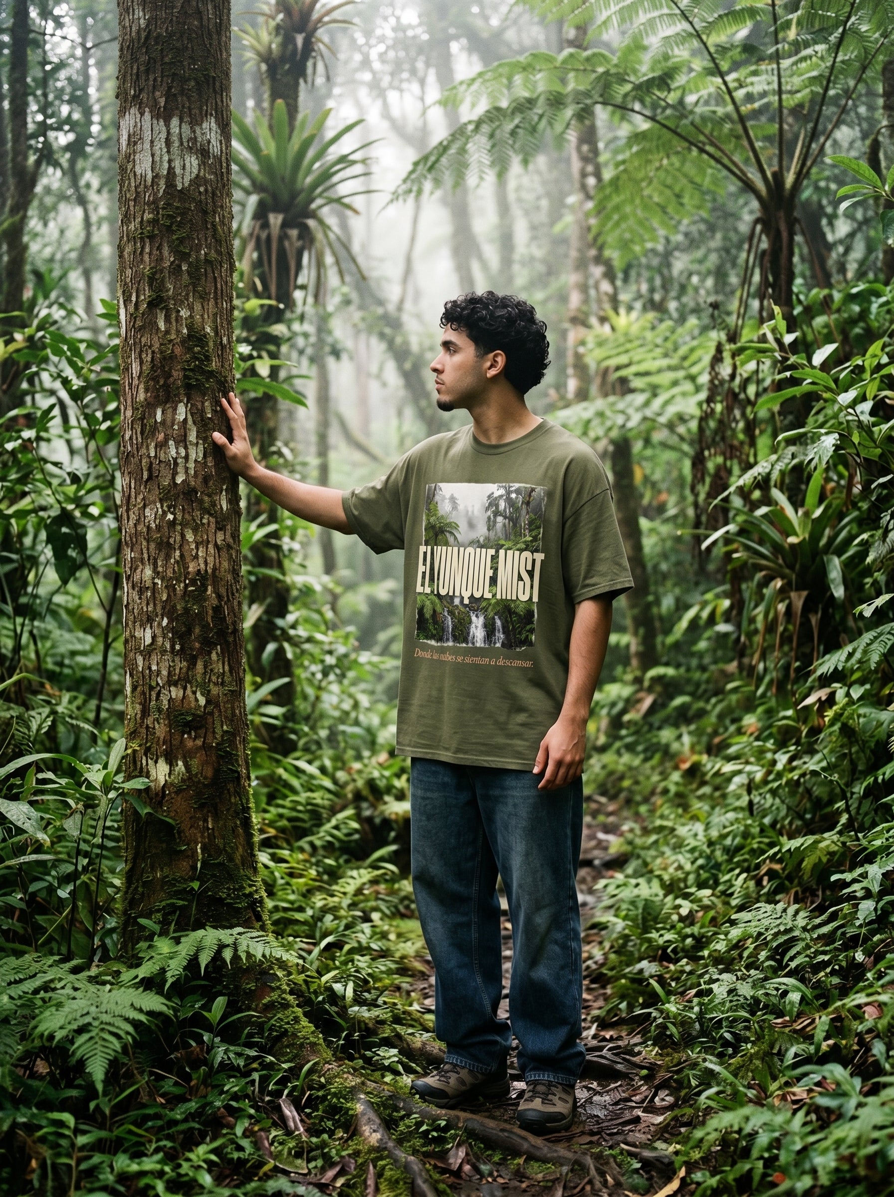 EL YUNQUE MIST — model mockup