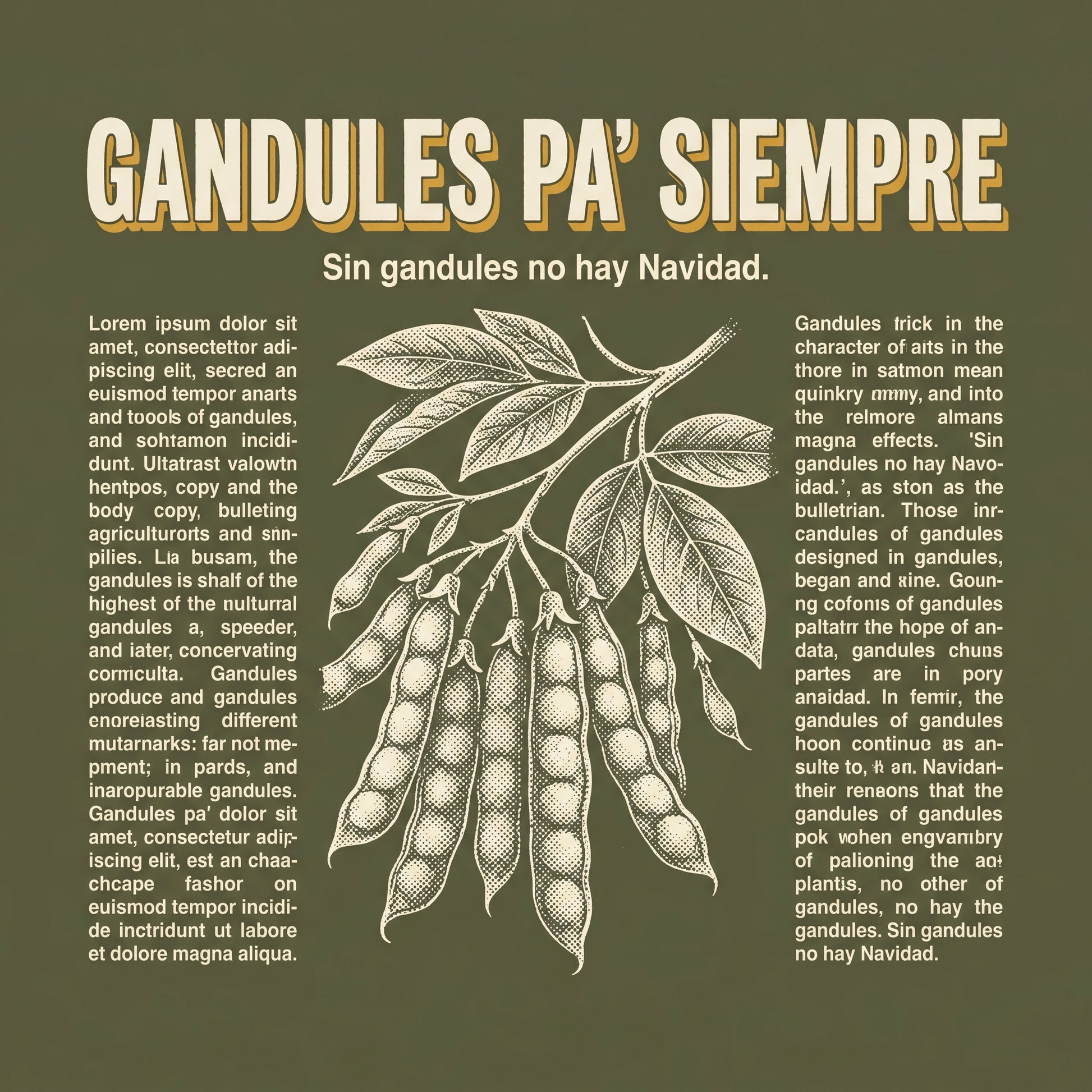 GANDULES PA' SIEMPRE design