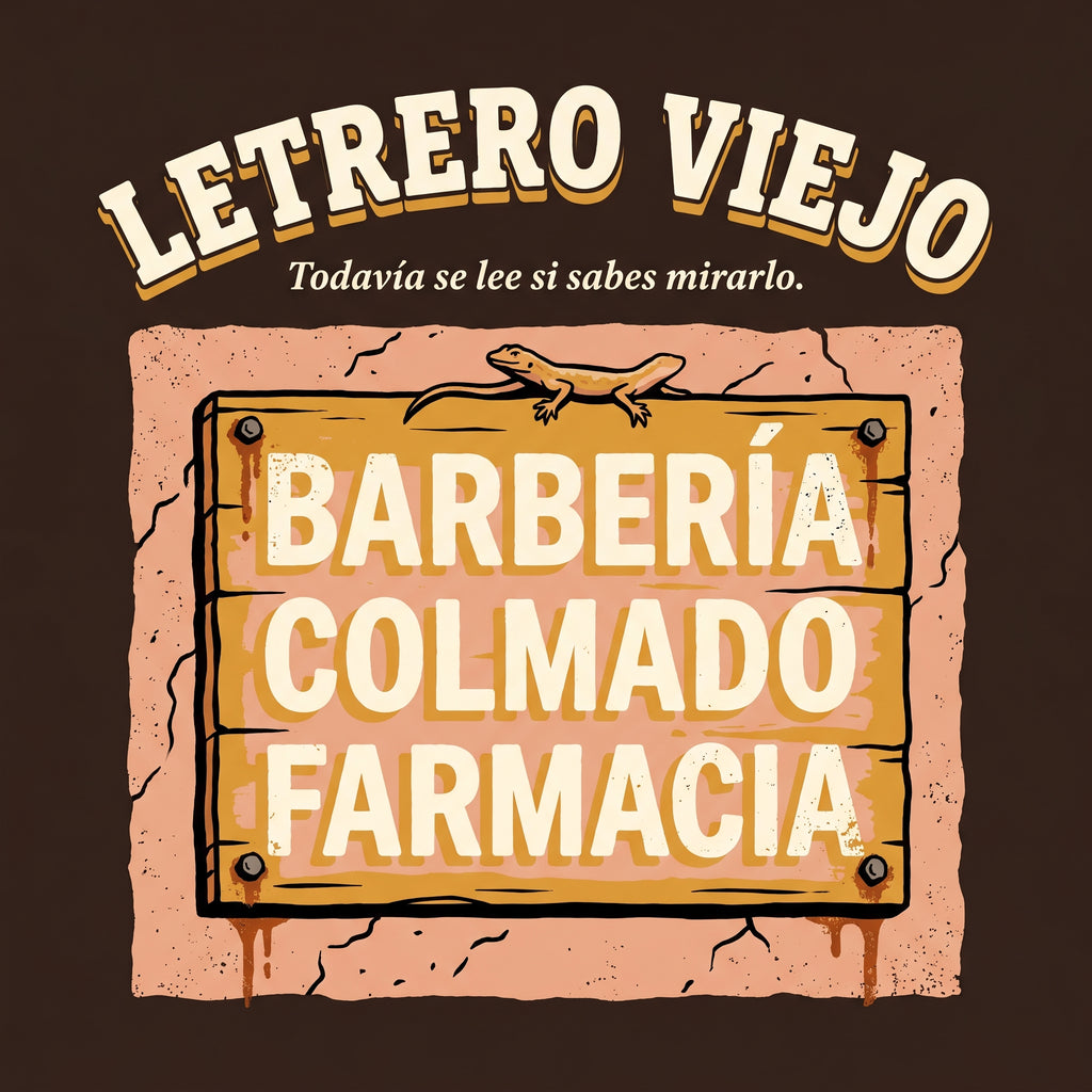 LETRERO VIEJO — design
